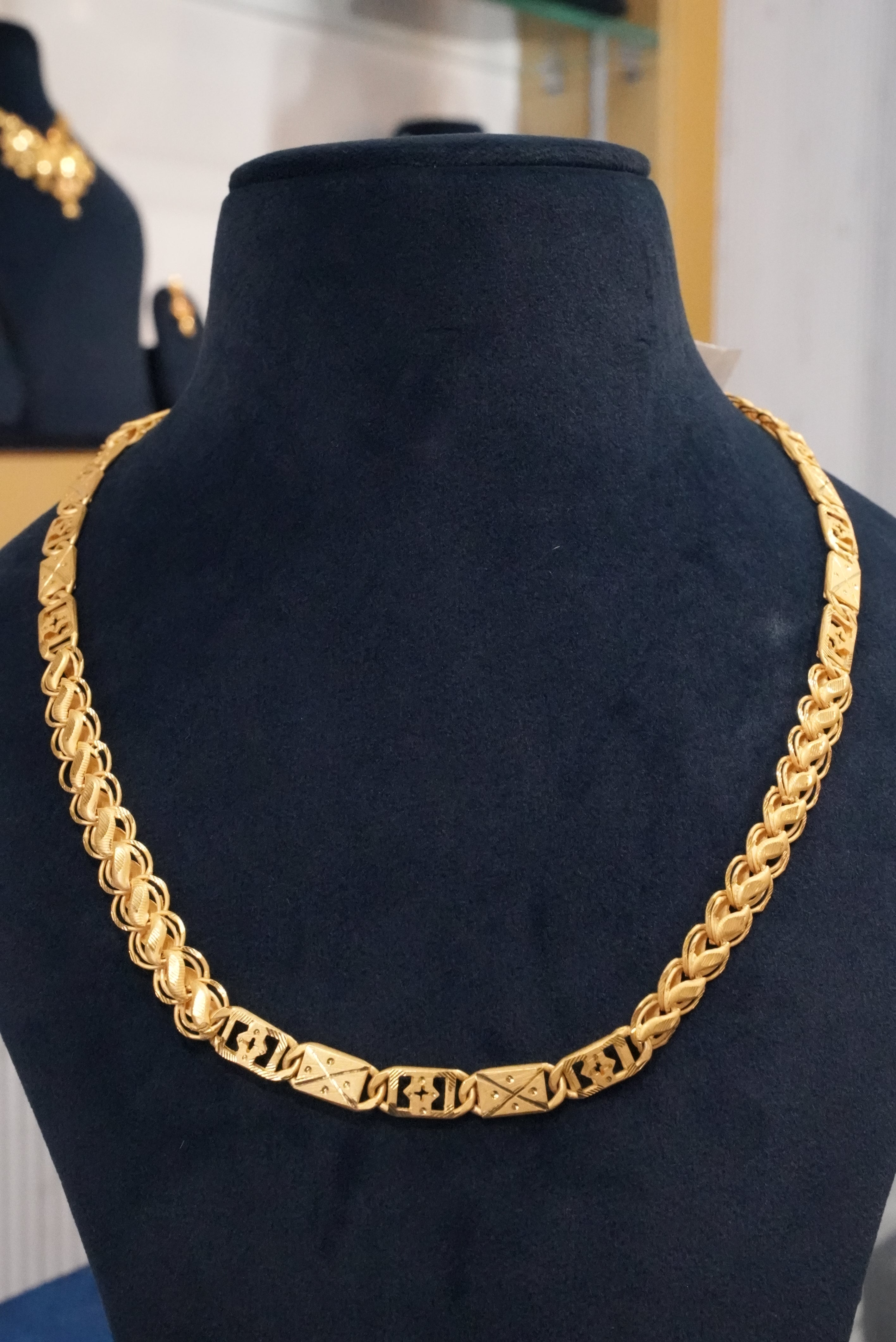 Regal Thread, Chains, Gold Patra demi-fine jewellery, Size 20 inches, SKU CH_G_3 image 0
