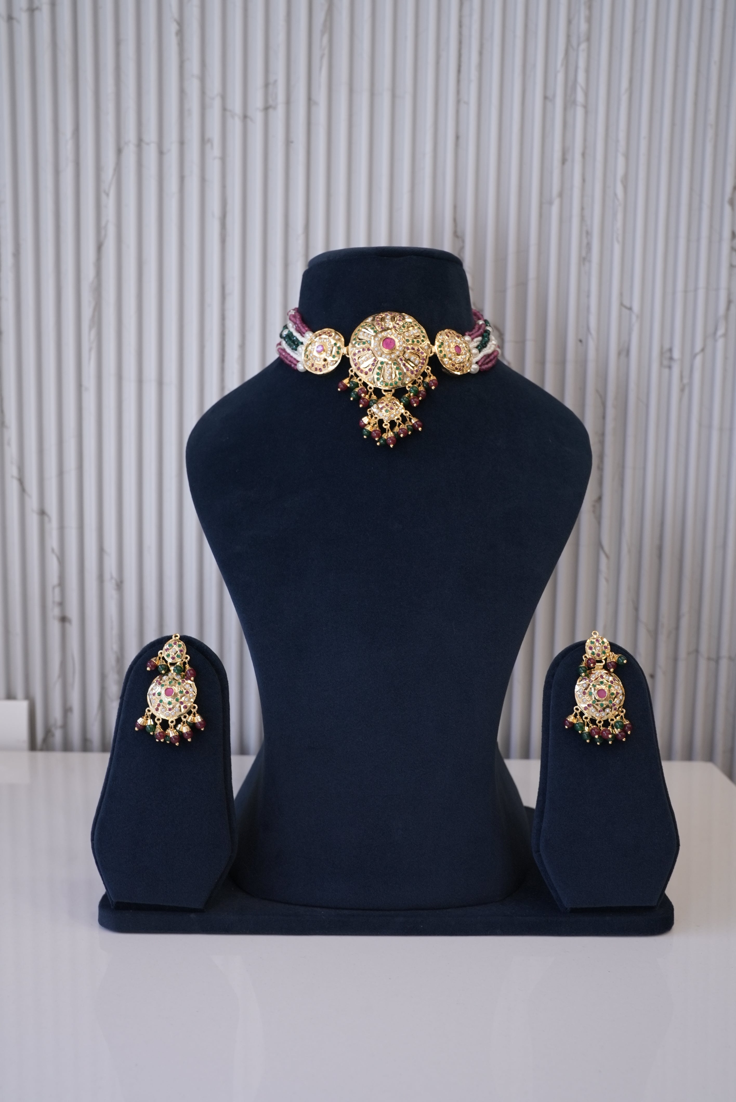 Palace Whisper, Necklace, Gold Patra demi-fine jewellery, SKU N_JS_4 image 0
