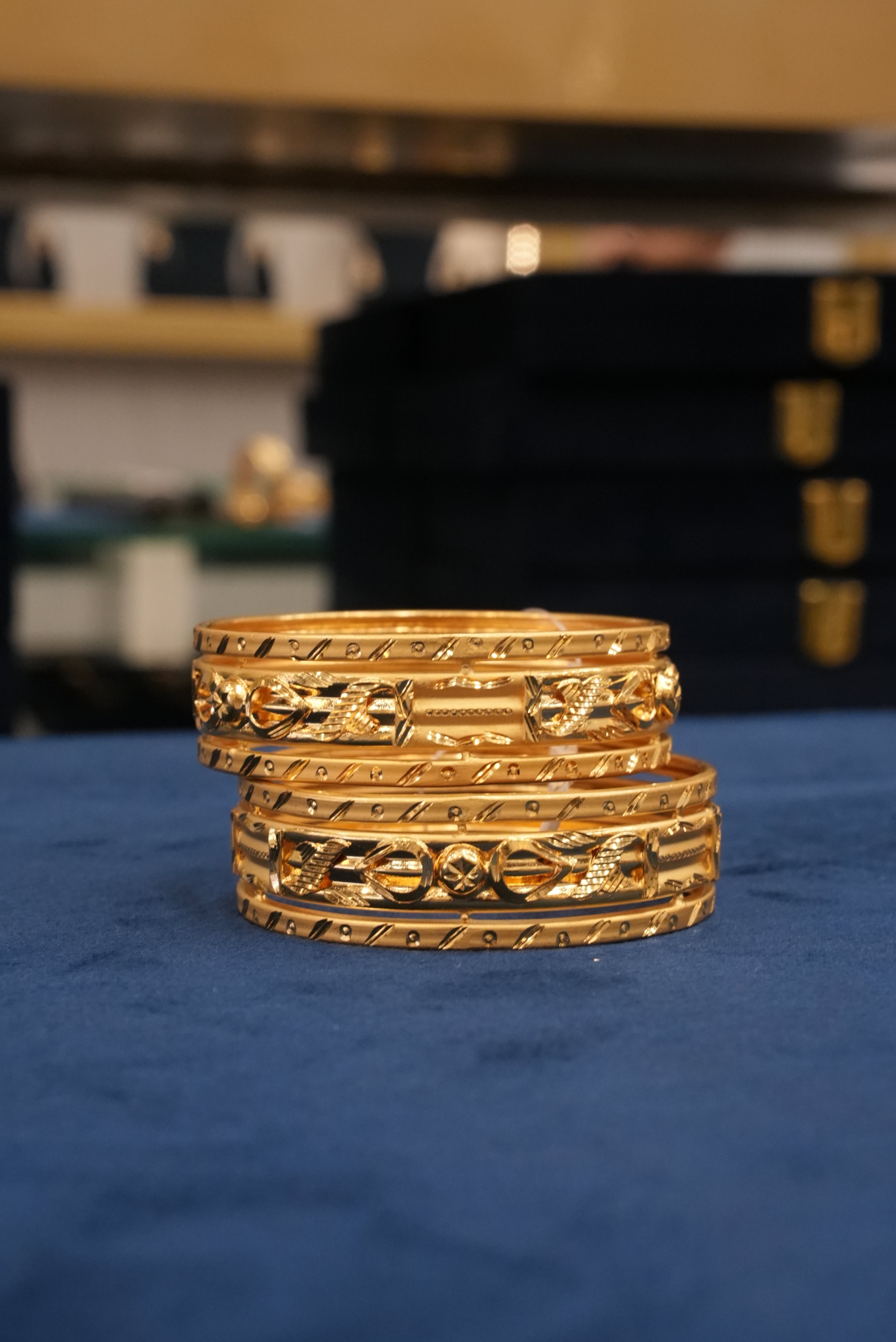 Rooprekha, Bangles & Kadas, Gold Patra demi-fine jewellery, Size 2.8, SKU BK_L_34 image 1