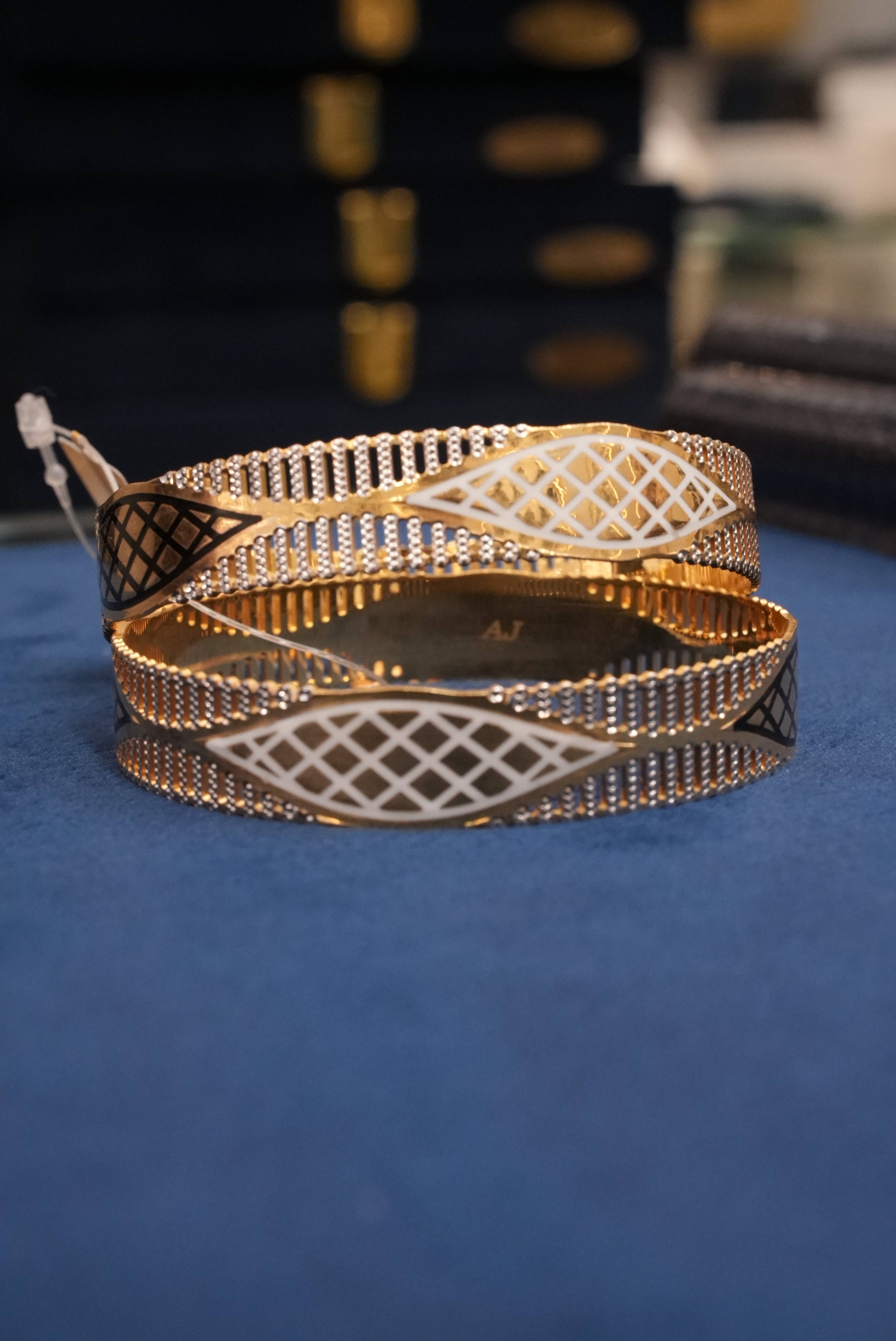 Regal Essence, Bangles & Kadas, Gold Patra demi-fine jewellery, Size 2.10, SKU BK_L_73 image 2
