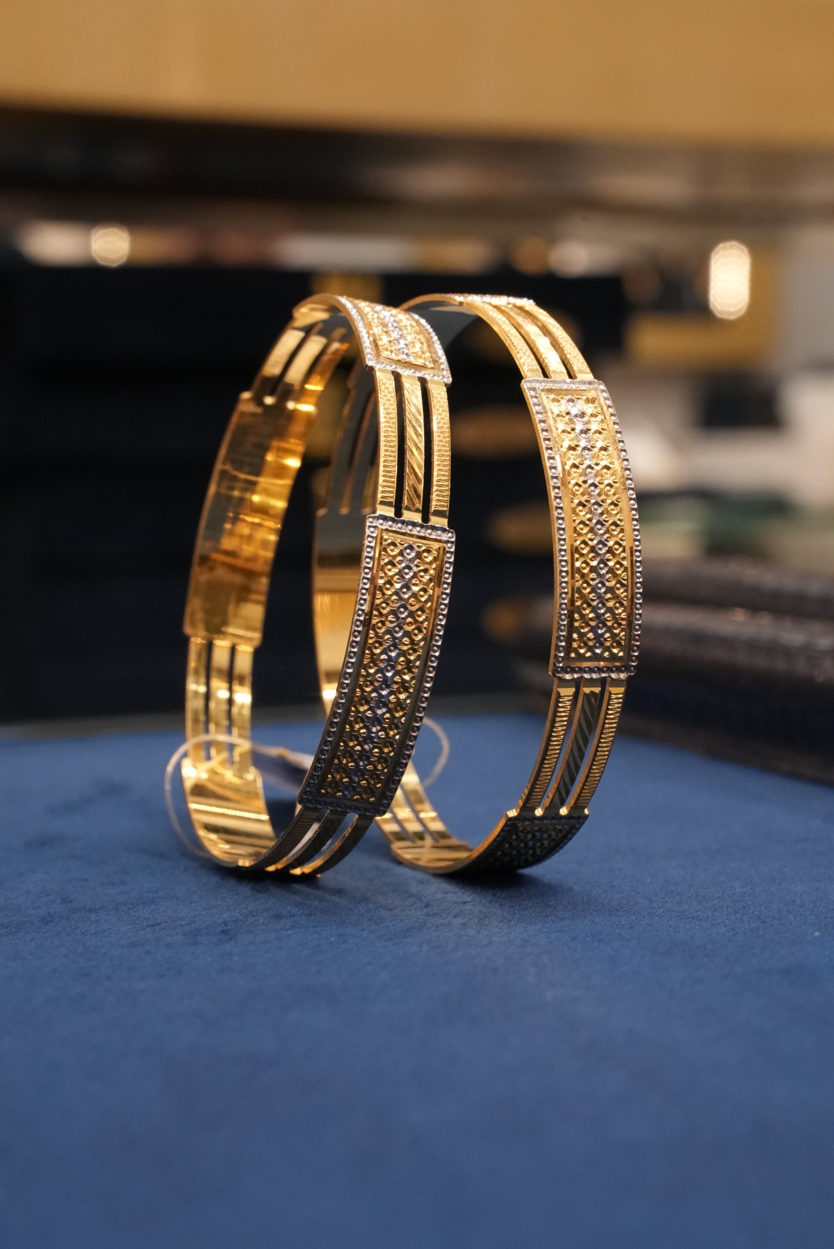 Serene Glow, Bangles & Kadas, Gold Patra demi-fine jewellery, Size 2.10, SKU BK_L_72 image 0