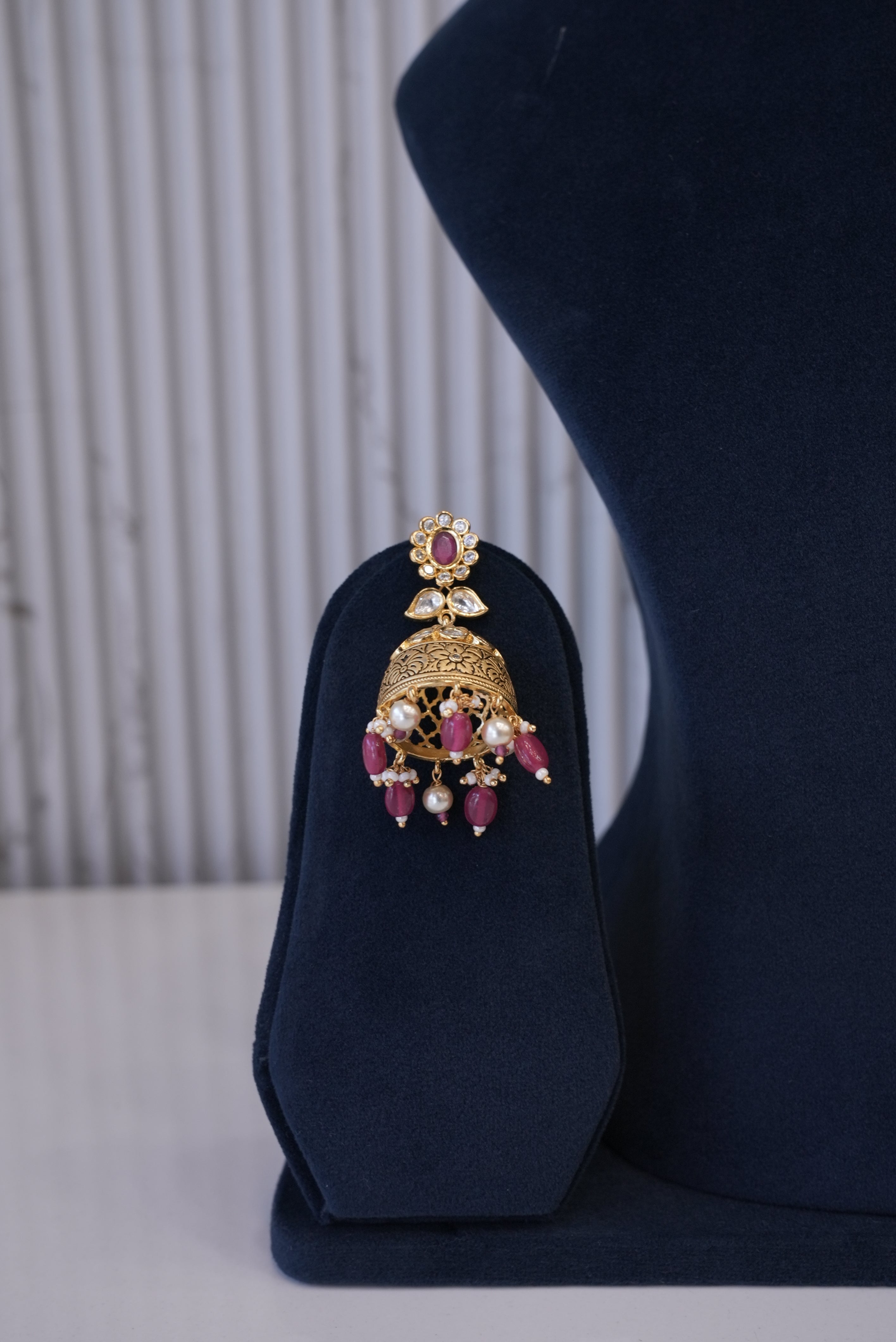 Pearl Symphony, Necklace, Gold Patra demi-fine jewellery, SKU N_CH_7 image 2