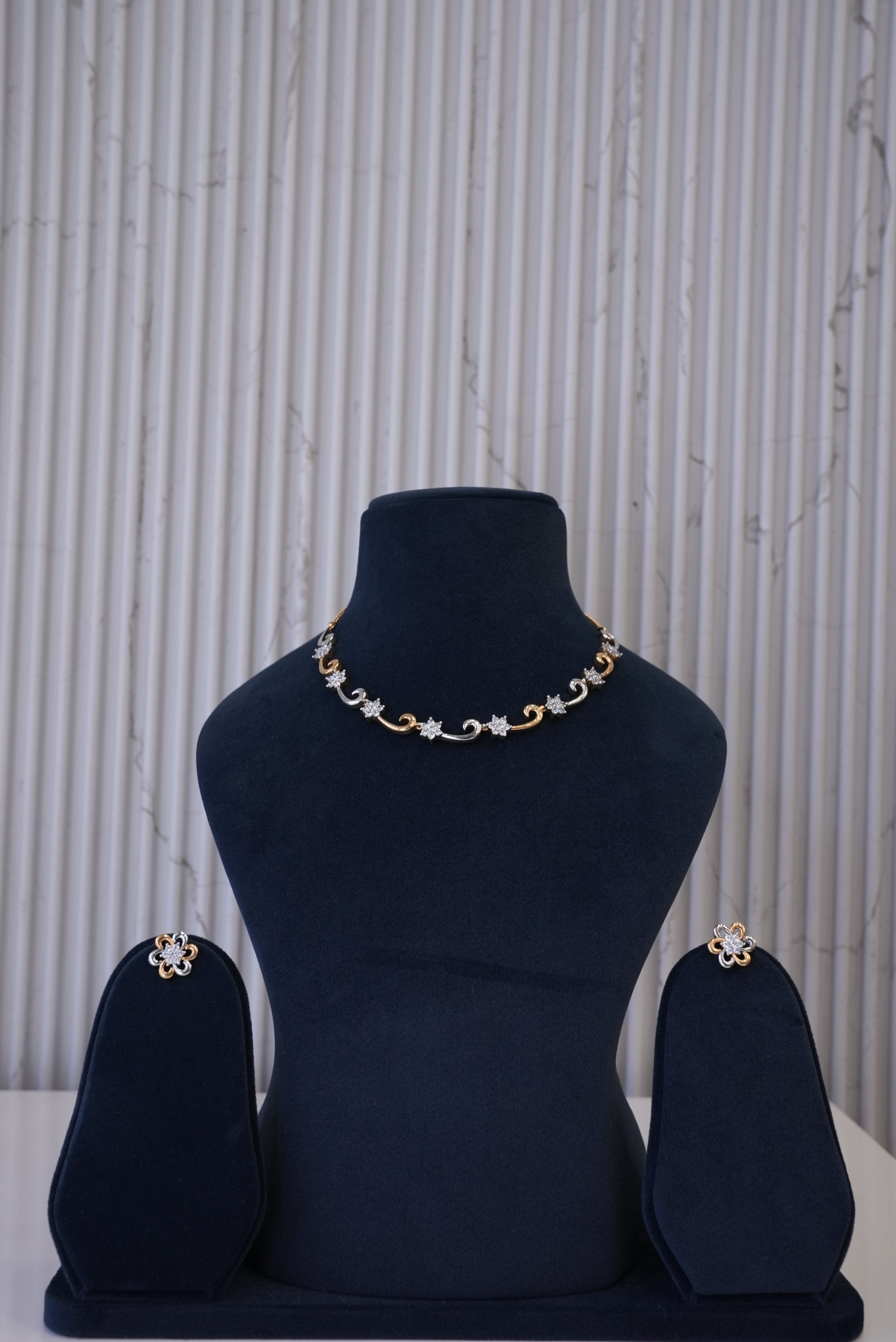 Diamond Whisper, Necklace, Gold Patra demi-fine jewellery, SKU N_D_12 image 0
