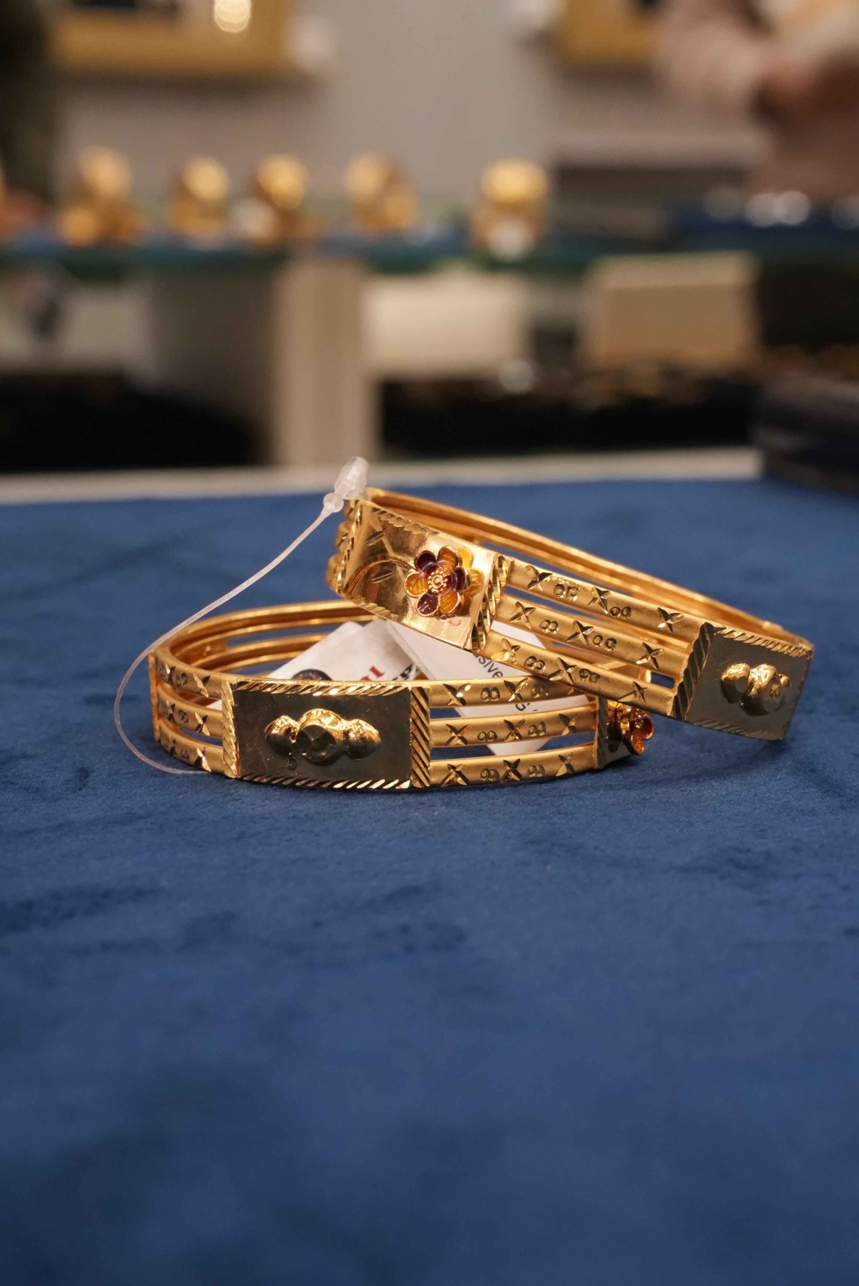 Vritti Glow, Bangles & Kadas, Gold Patra demi-fine jewellery, Size 2.4, SKU BK_L_5 image 0