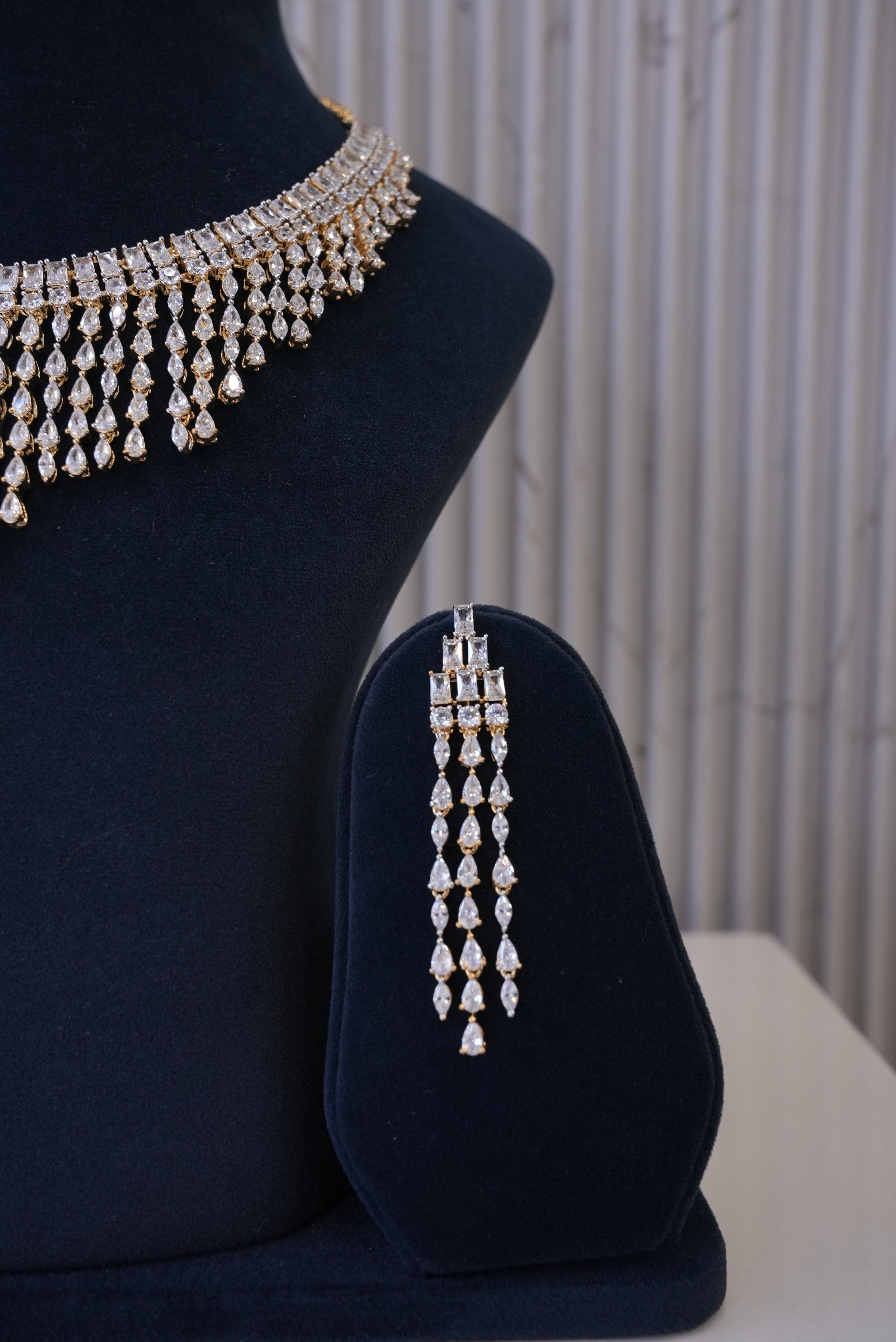 Elegant Edge, Necklace, Gold Patra demi-fine jewellery, SKU N_D_17 image 3