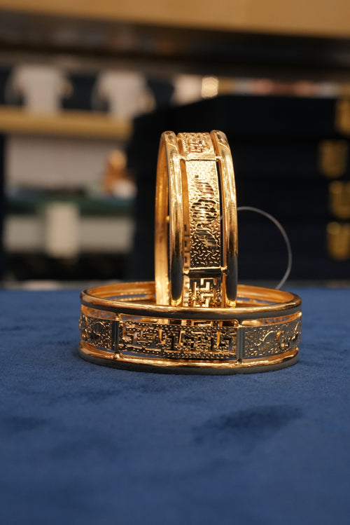 Anmol Karigar, Bangles & Kadas, Gold Patra demi-fine jewellery, Size 2.2, SKU BK_L_61 image 0