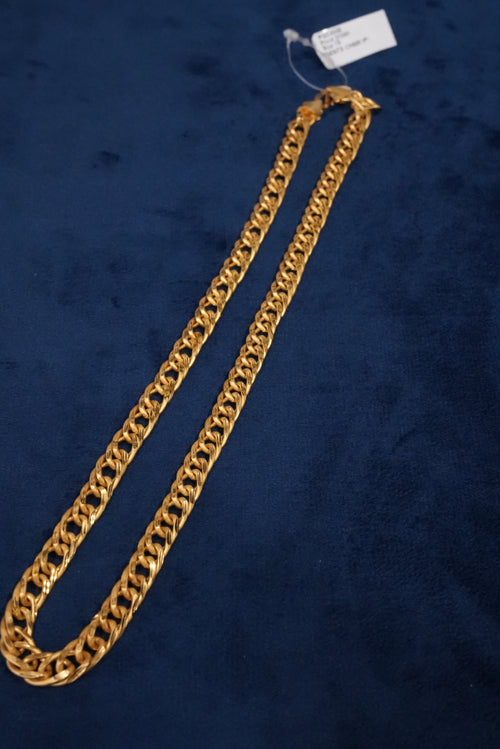 Classic Link, Chains, Gold Patra demi-fine jewellery, Size 18 inches, SKU CH_G_2 image 1