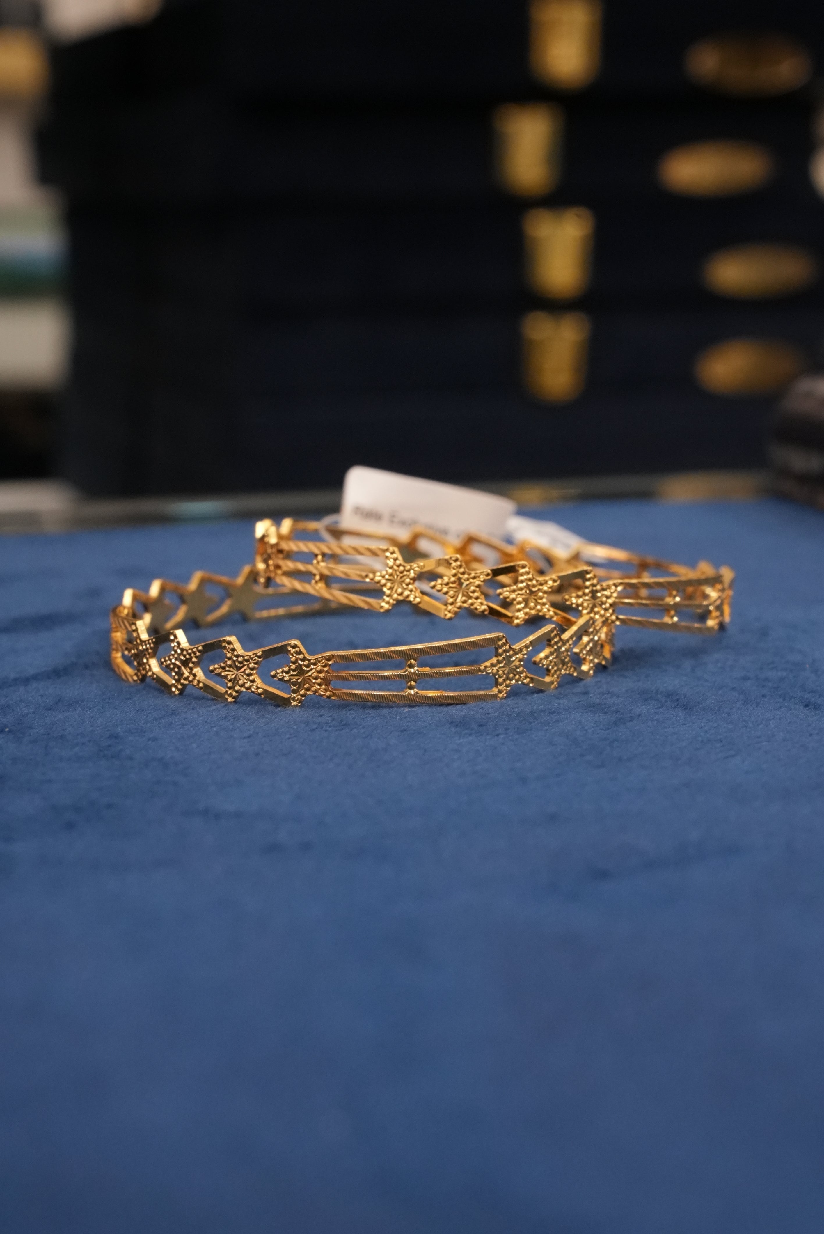 Celestial Charm, Bangles & Kadas, Gold Patra demi-fine jewellery, Size 2.6, SKU BK_L_77 image 2