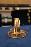 Shakti Kada, Bangles & Kadas, Gold Patra demi-fine jewellery, Size 2.6, SKU BK_L_36 image 0