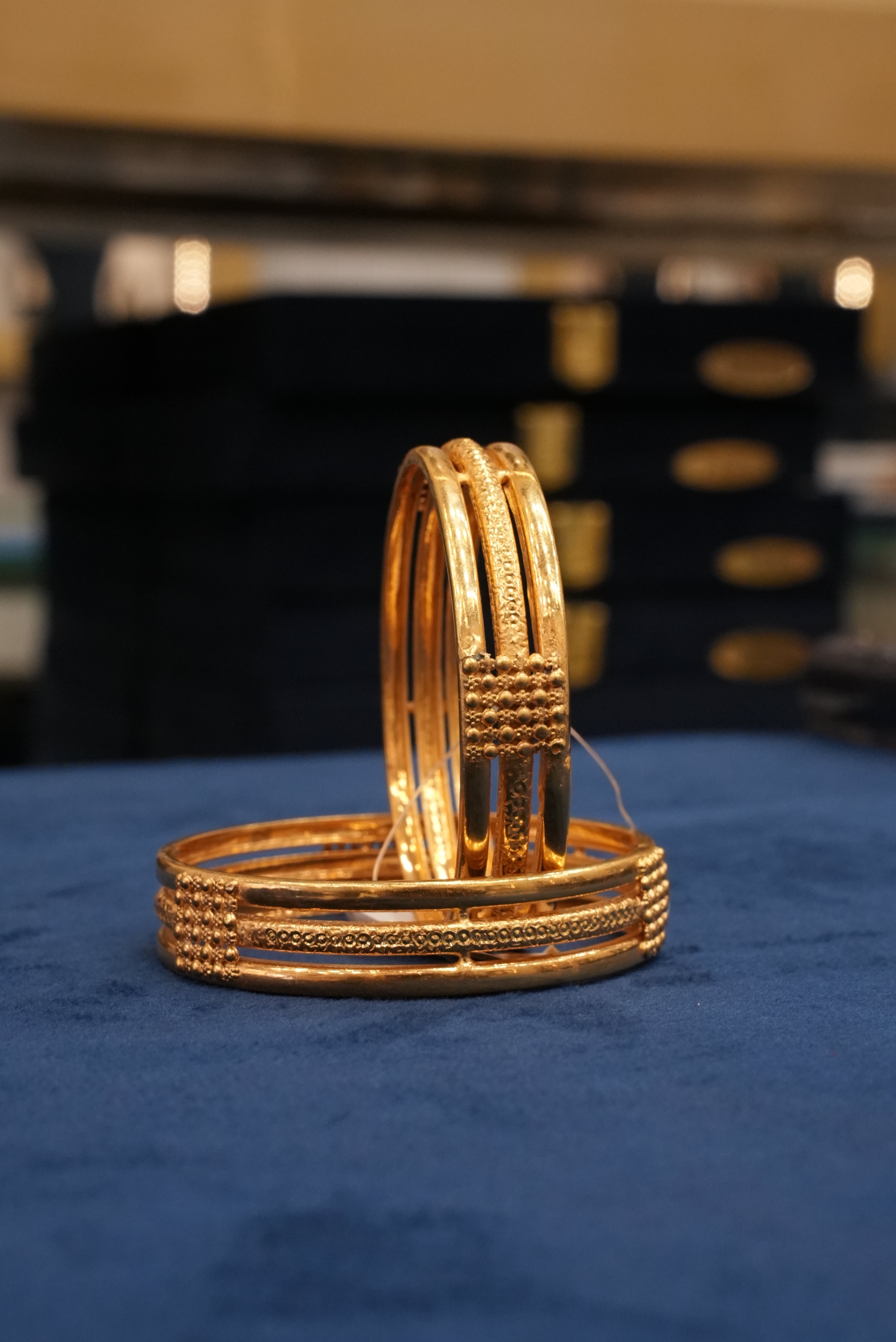 Suvarna Sutra, Bangles & Kadas, Gold Patra demi-fine jewellery, Size 2.6, SKU BK_L_30 image 0