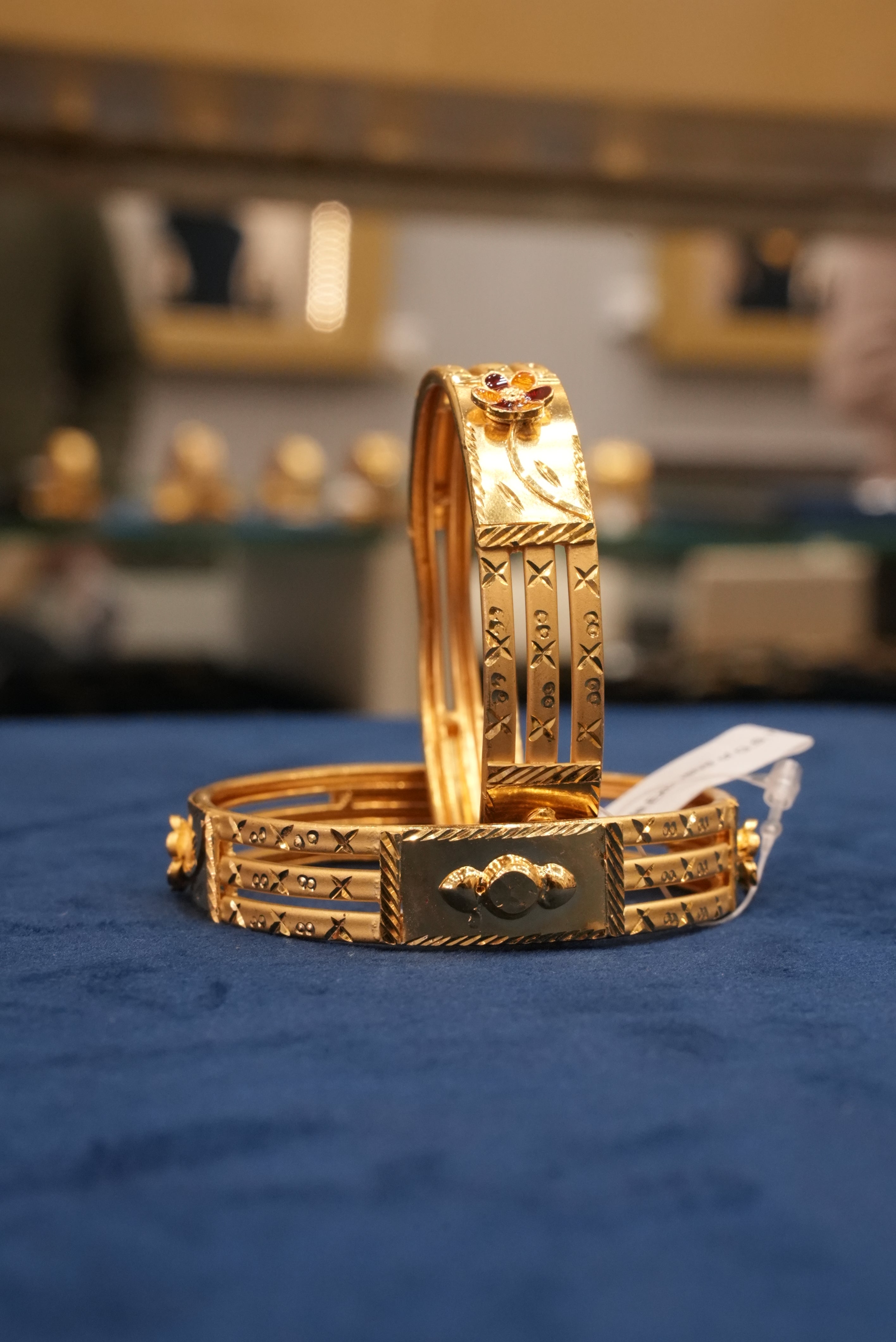 Vritti Glow, Bangles & Kadas, Gold Patra demi-fine jewellery, Size 2.4, SKU BK_L_5 image 1