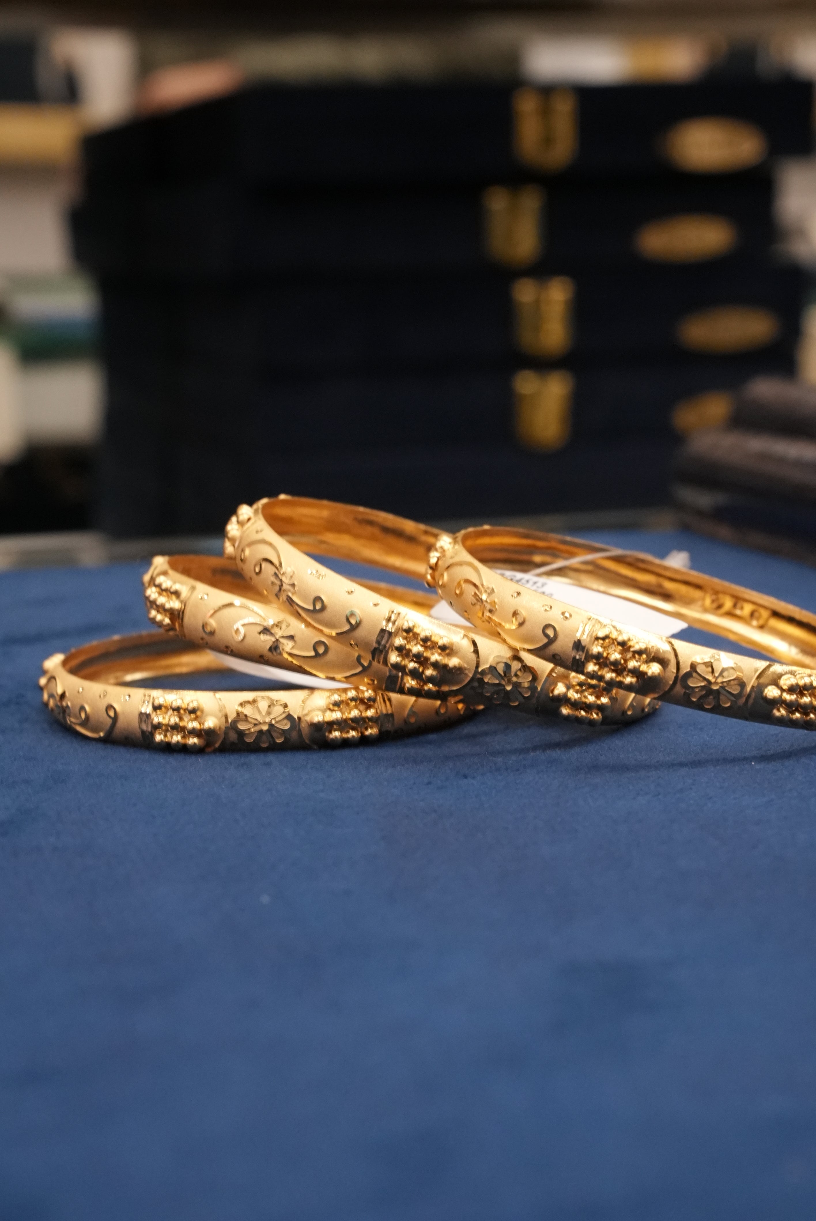 Imperial Grace, Bangles & Kadas, Gold Patra demi-fine jewellery, Size 2.6, SKU BK_L_76 image 2