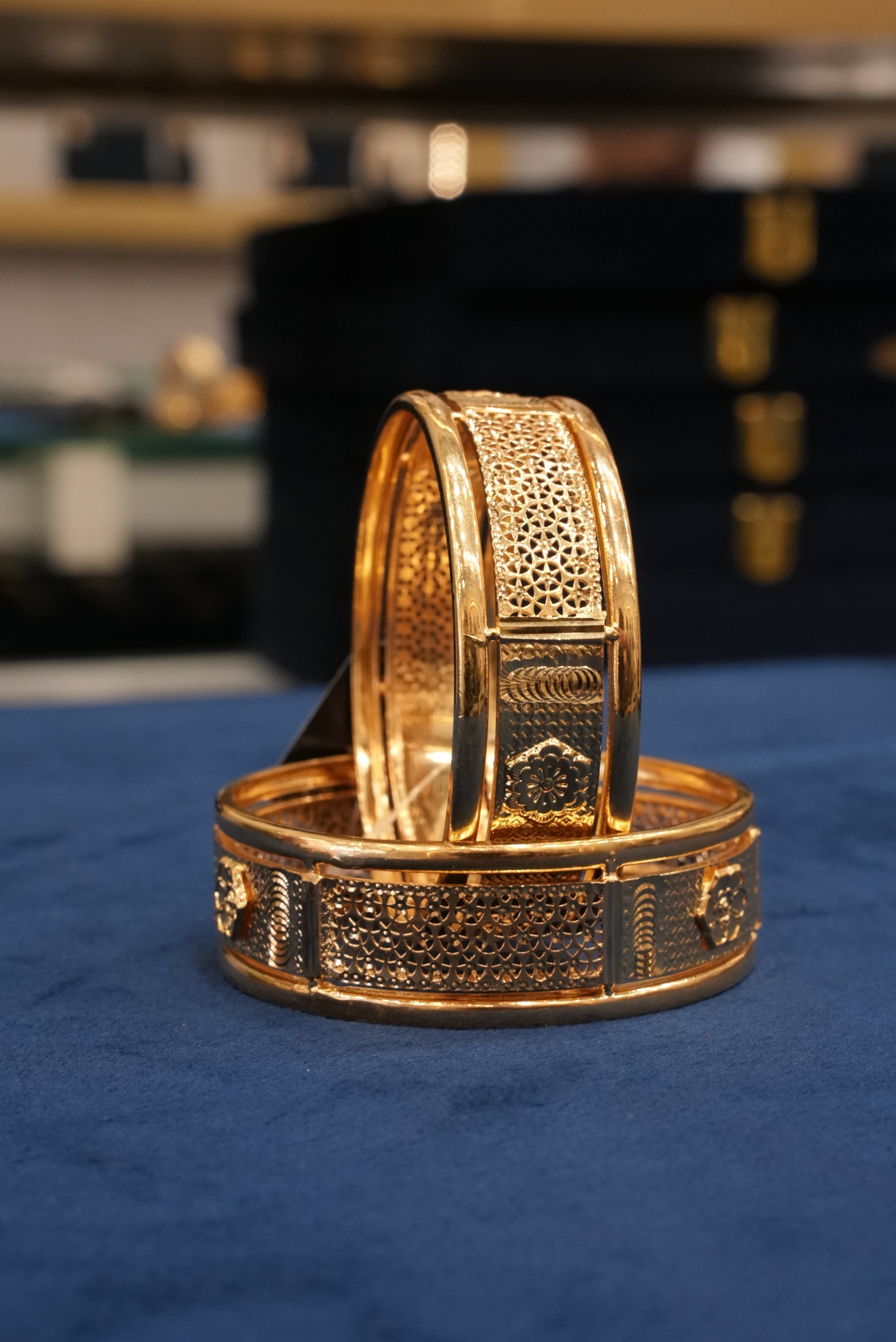 Parampara, Bangles & Kadas, Gold Patra demi-fine jewellery, Size 2.8, SKU BK_L_33 image 1
