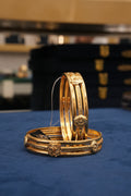Anokhi Kala, Bangles & Kadas, Gold Patra demi-fine jewellery, Size 2.6, SKU BK_L_35 image 0