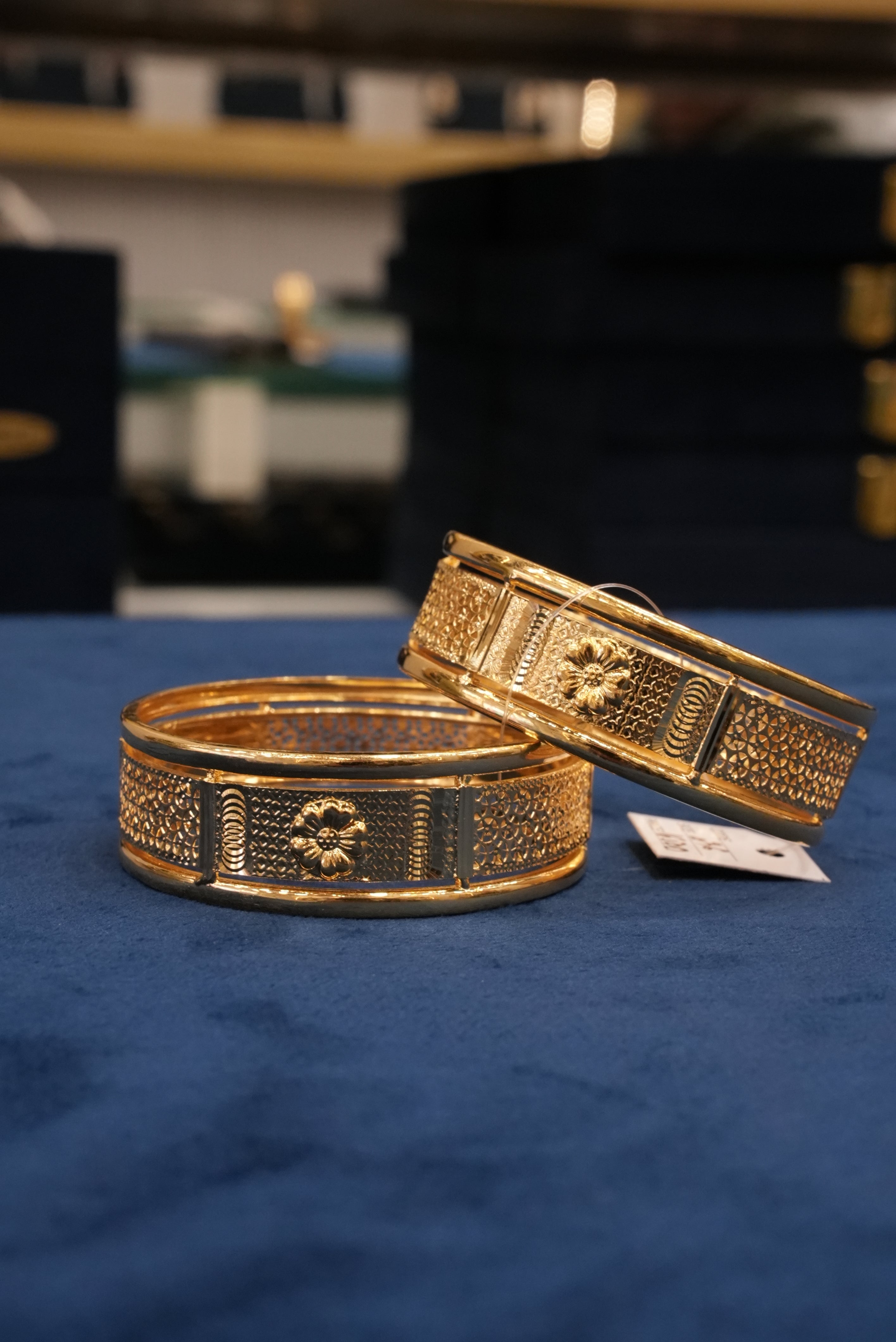Ojasvi, Bangles & Kadas, Gold Patra demi-fine jewellery, Size 2.6, SKU BK_L_39 image 1