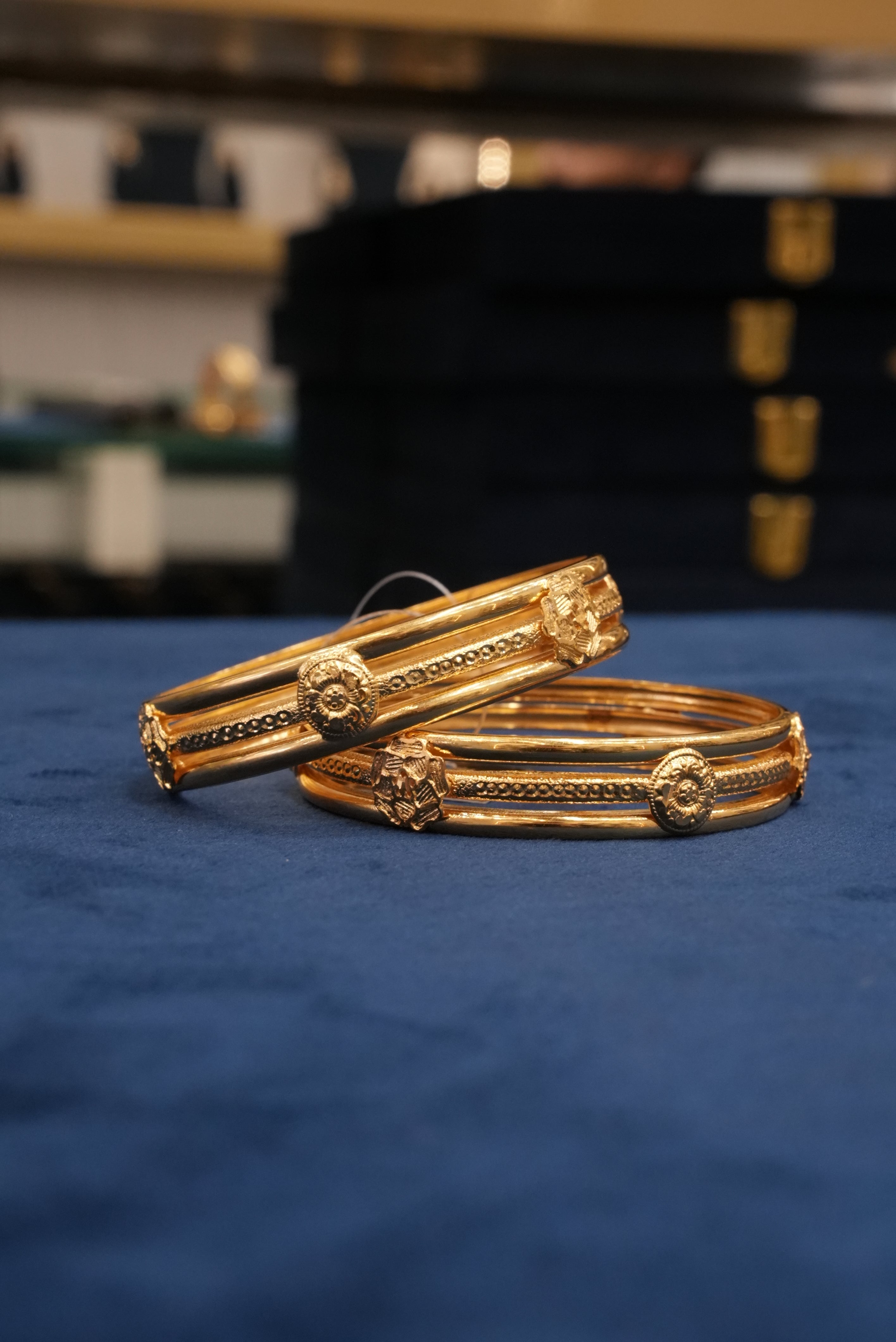 Anokhi Kala, Bangles & Kadas, Gold Patra demi-fine jewellery, Size 2.6, SKU BK_L_35 image 2