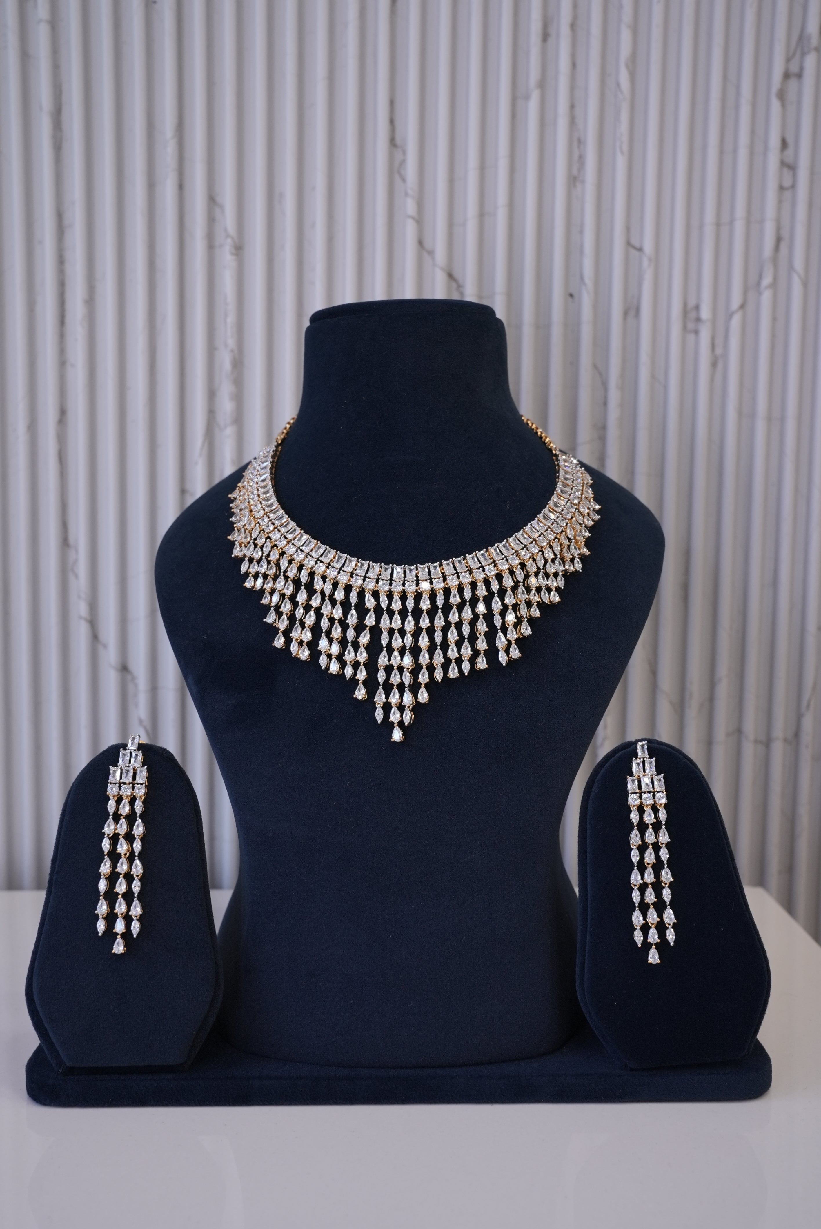 Elegant Edge, Necklace, Gold Patra demi-fine jewellery, SKU N_D_17 image 0