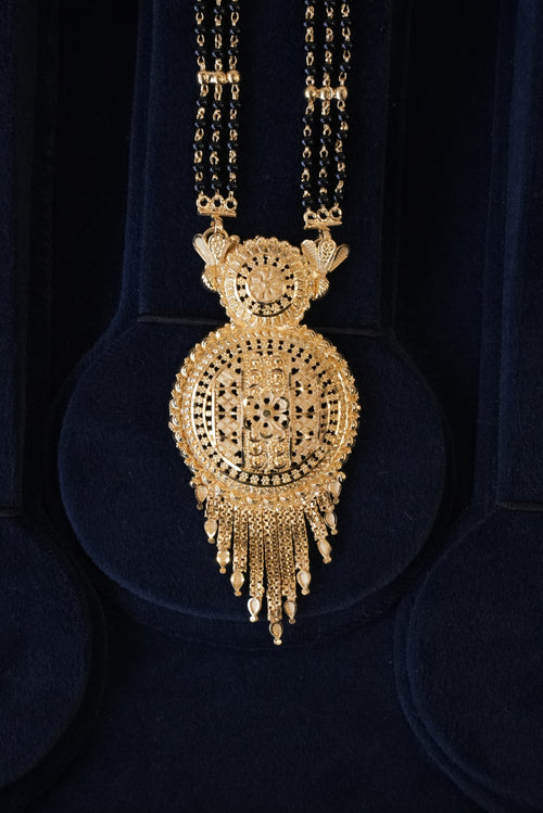 Anant Bandhan, Mangalsutra, Gold Patra demi-fine jewellery, SKU M_HT_1 image 0