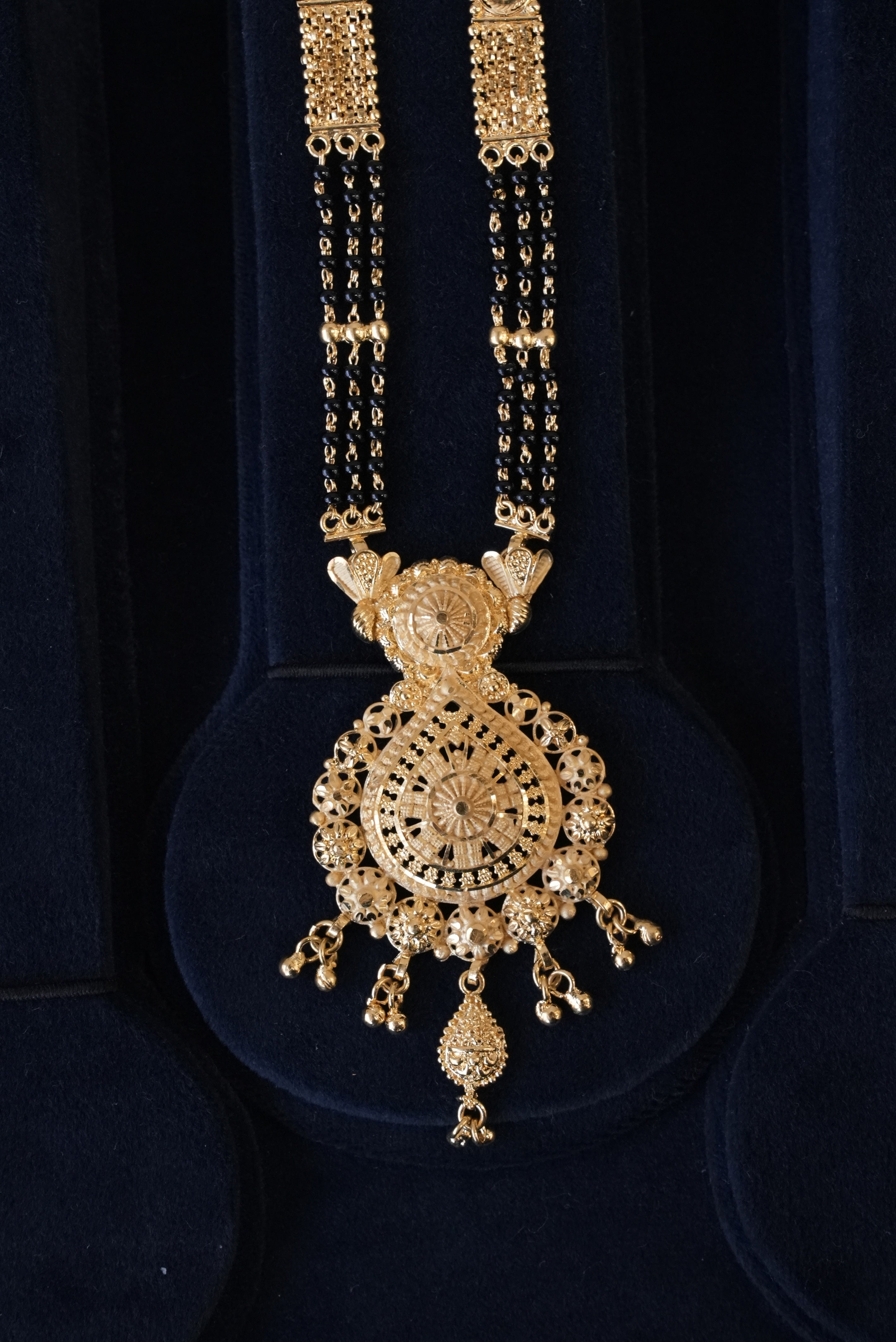 SwarnaRiti, Mangalsutra, Gold Patra demi-fine jewellery, SKU M_HT_3 image 2