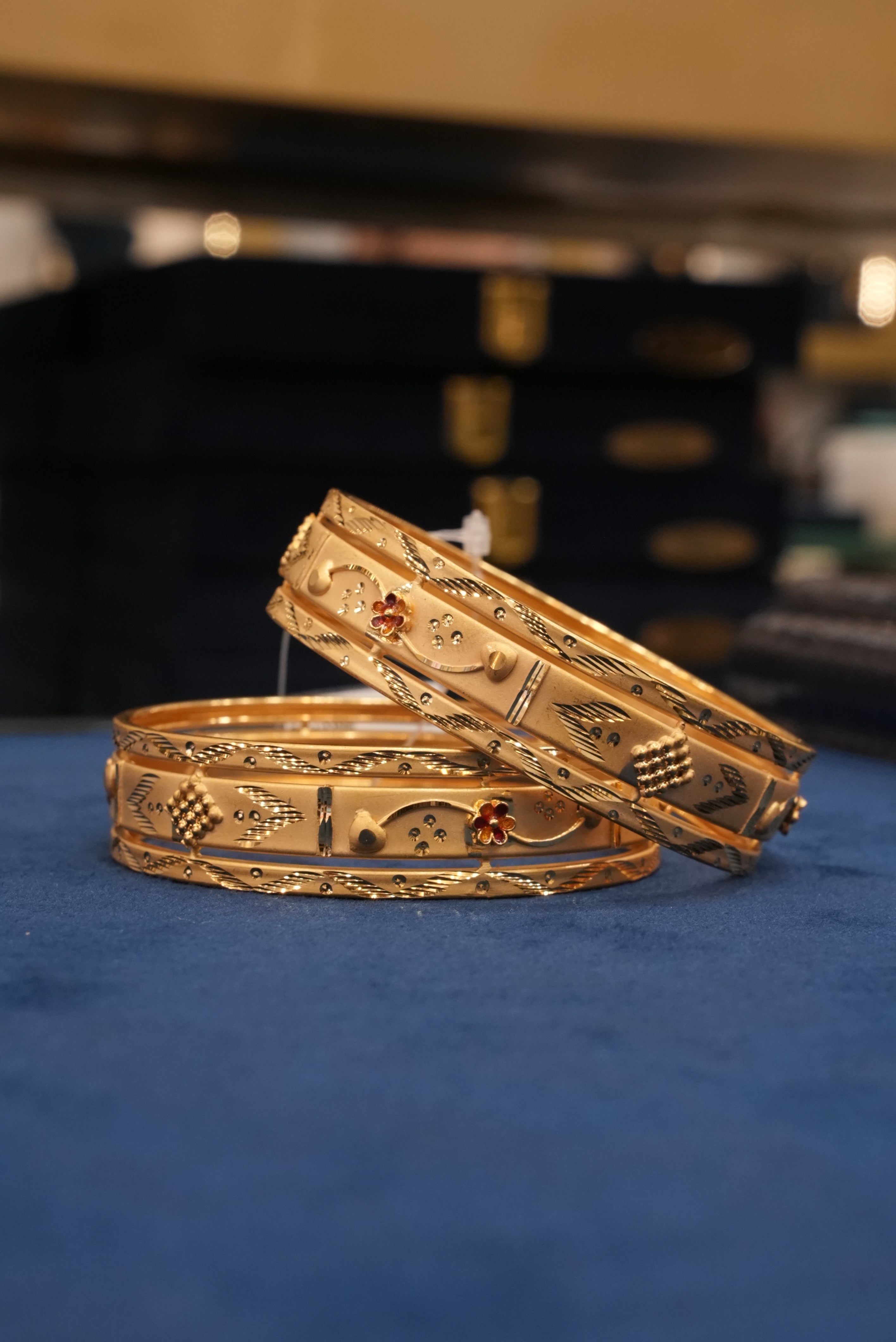 Urban Rani, Bangles & Kadas, Gold Patra demi-fine jewellery, Size 2.10, SKU BK_L_52 image 1