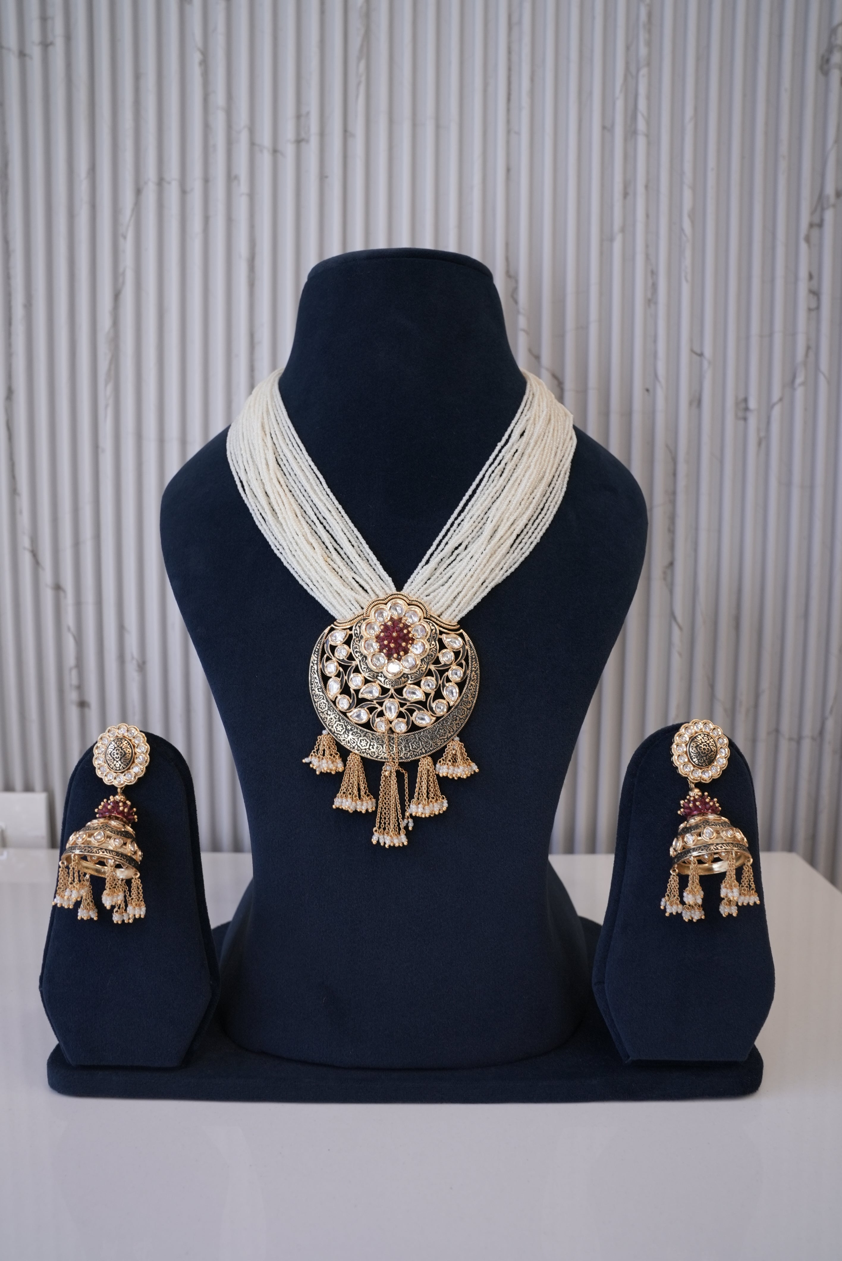 Sitara Shine, Necklace, Gold Patra demi-fine jewellery, SKU N_KS_3 image 0