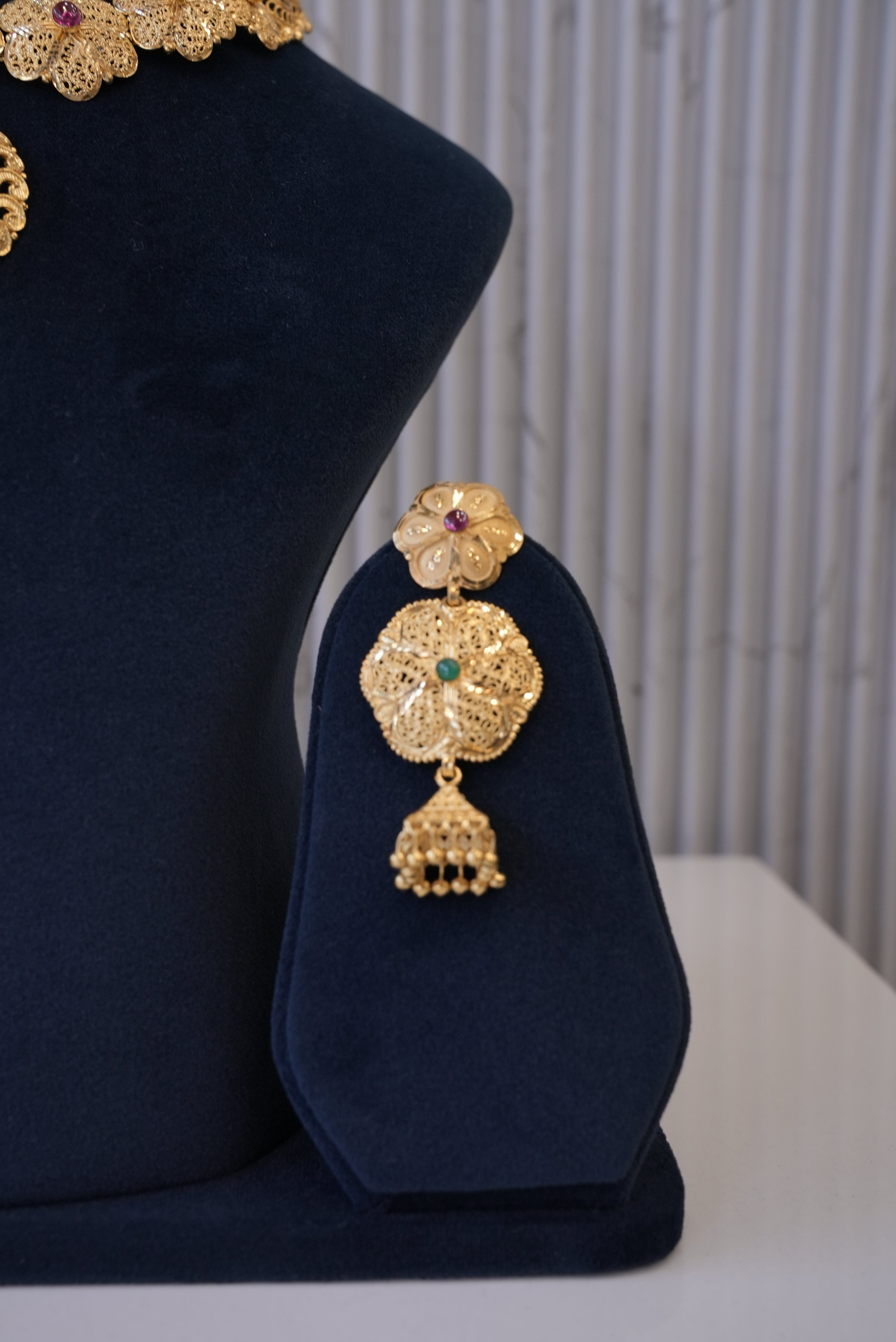 Zari Zauq, Necklace, Gold Patra demi-fine jewellery, SKU N_JS_5 image 3