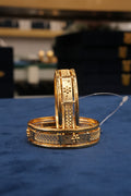Ranisa, Bangles & Kadas, Gold Patra demi-fine jewellery, Size 2.4, SKU BK_L_16 image 0