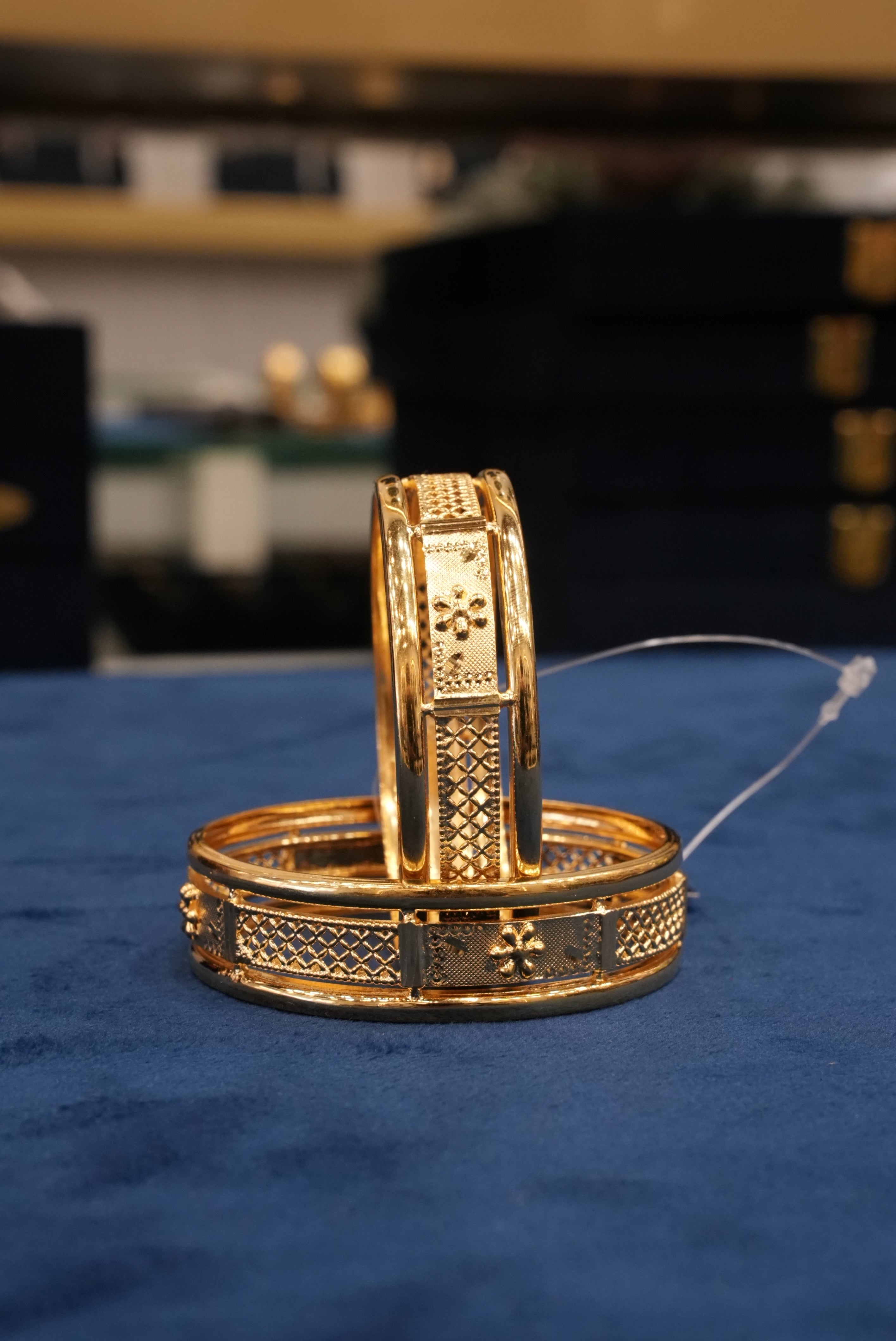 Ranisa, Bangles & Kadas, Gold Patra demi-fine jewellery, Size 2.4, SKU BK_L_16 image 0