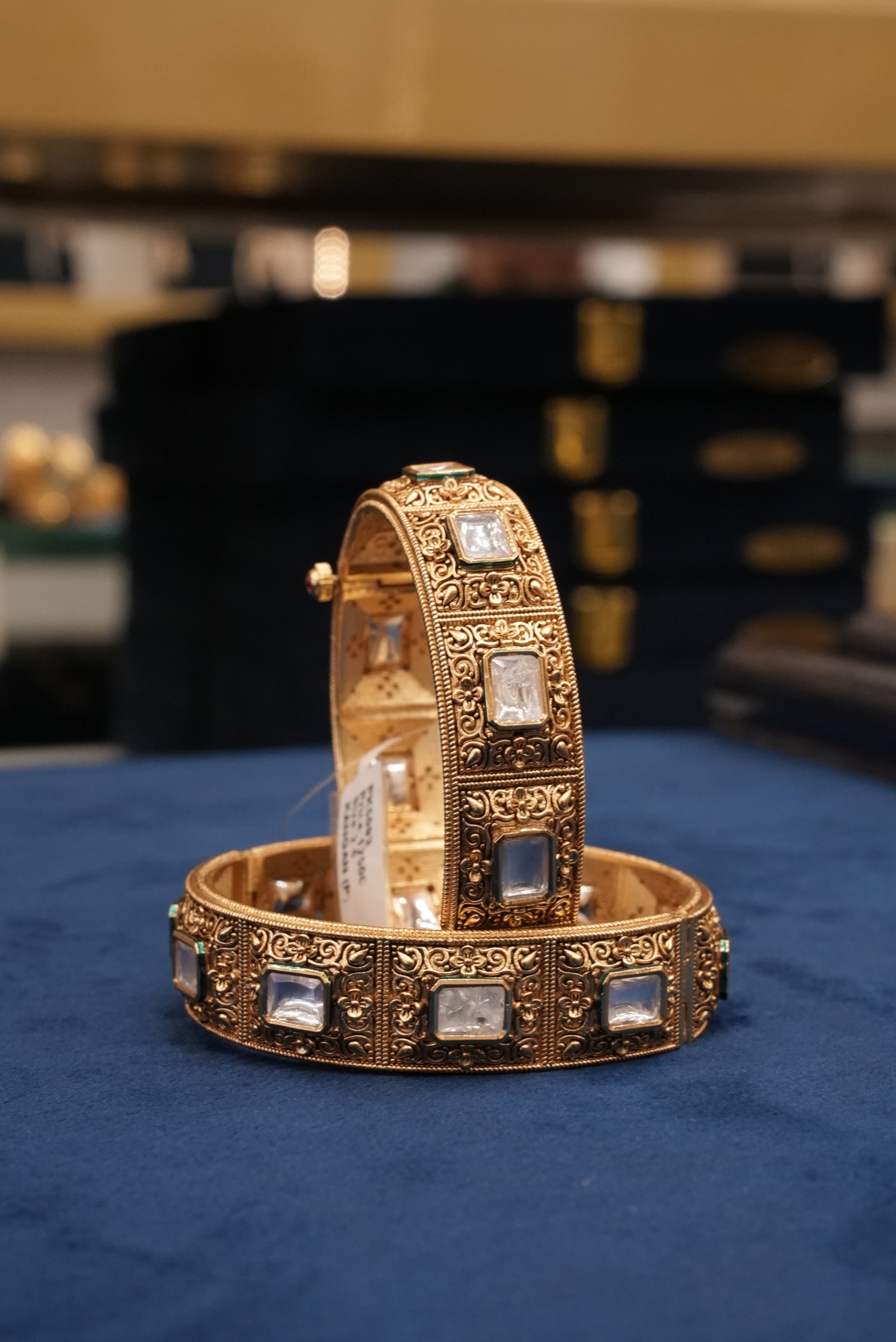 Swarnika, Bangles & Kadas, Gold Patra demi-fine jewellery, Size 2.6, SKU BK_L_32 image 0