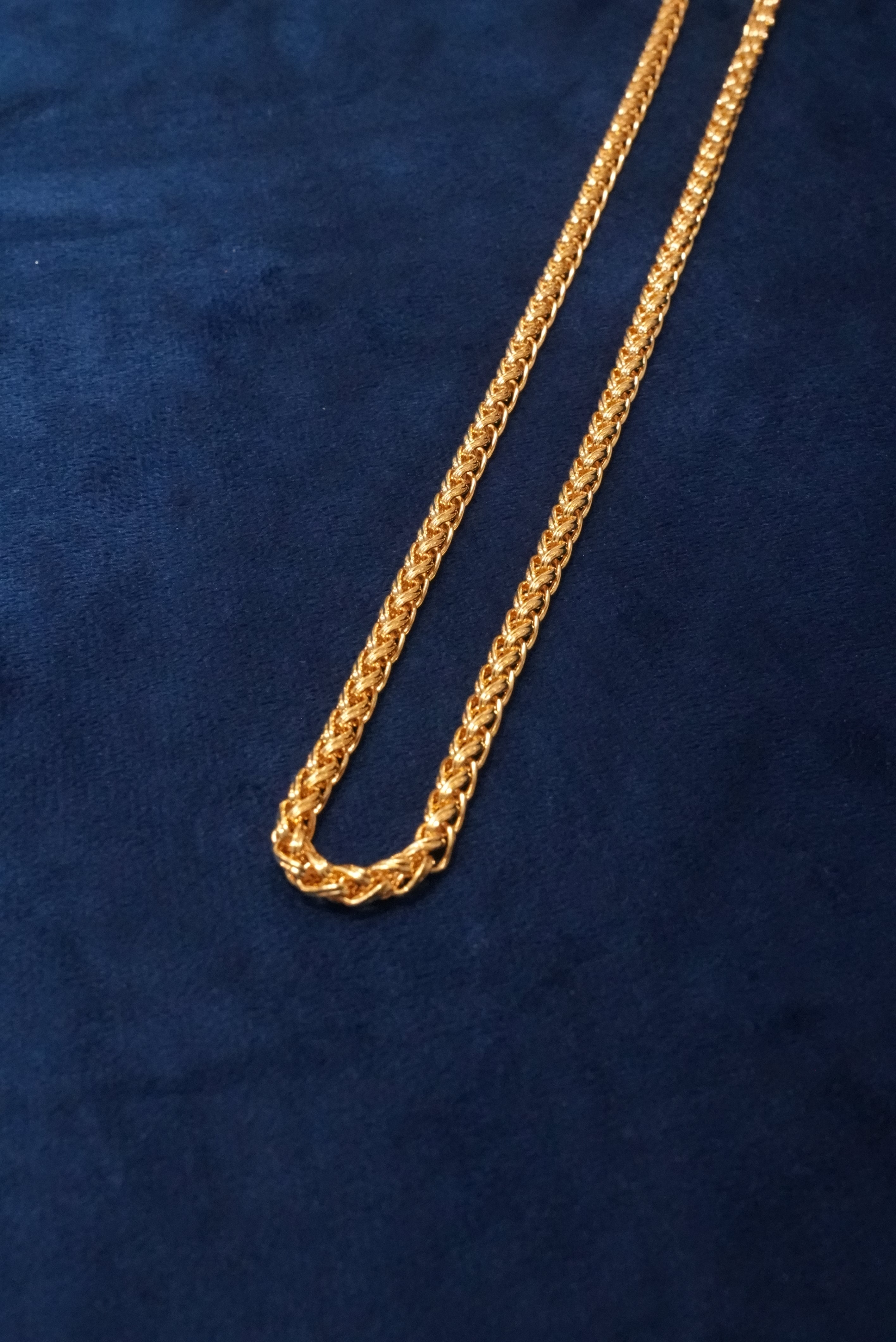 Modern Edge, Chains, Gold Patra demi-fine jewellery, Size 18 inches, SKU CH_G_11 image 2
