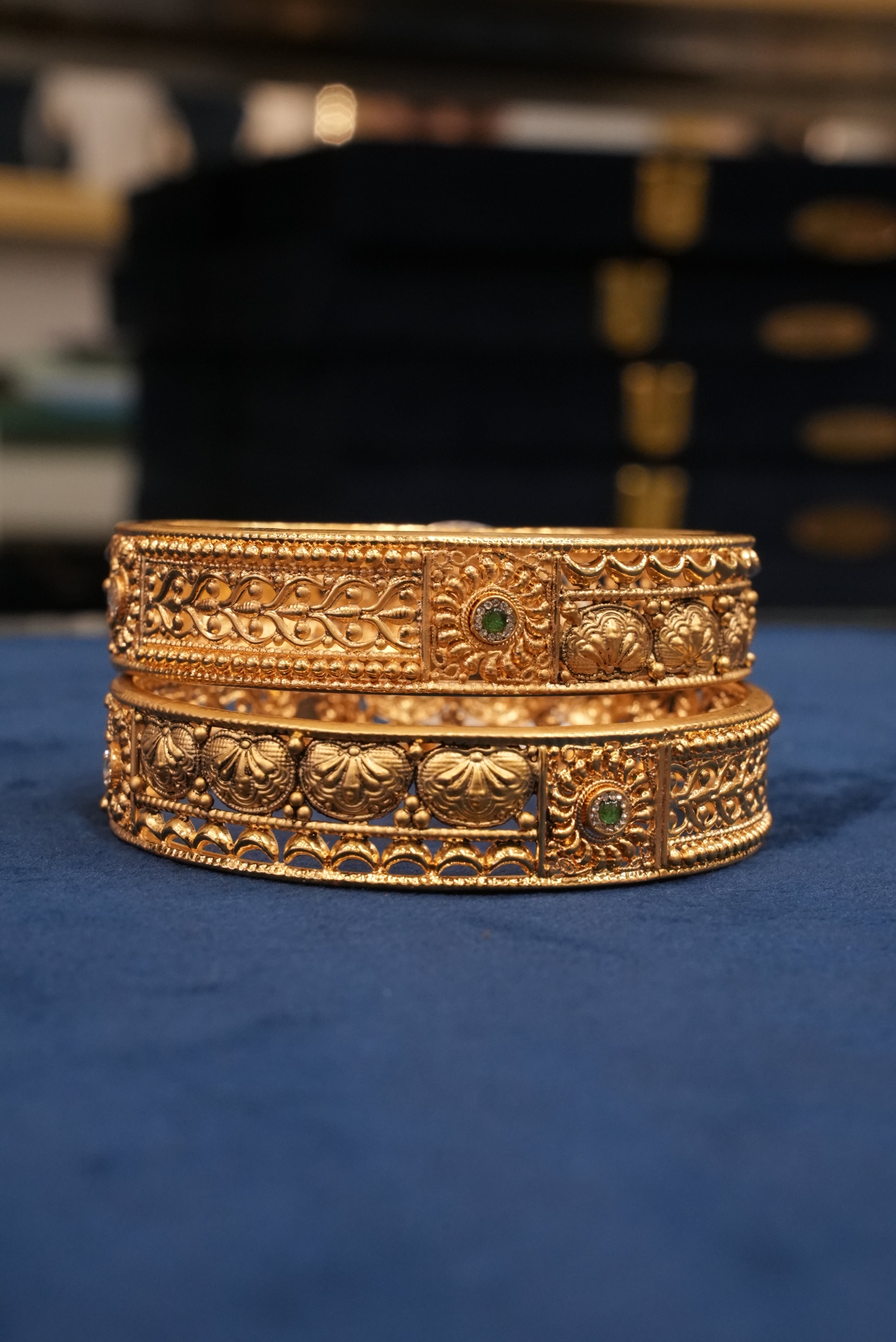 Heritage Chic, Bangles & Kadas, Gold Patra demi-fine jewellery, Size 2.10, SKU BK_L_55 image 2
