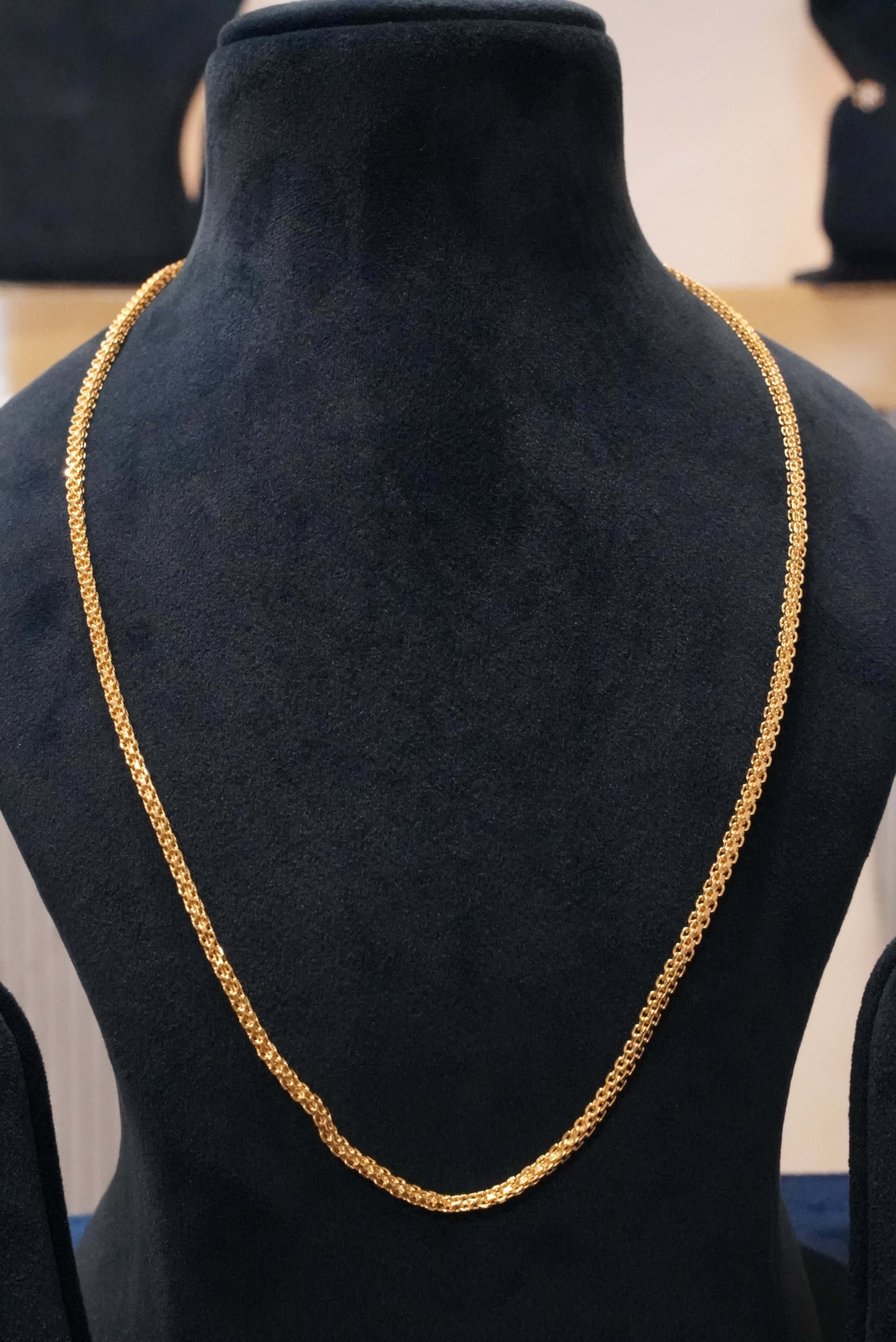 Classic Gloss, Chains, Gold Patra demi-fine jewellery, Size 22 inches, SKU CH_L_18 image 0