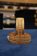 Aurevia, Bangles & Kadas, Gold Patra demi-fine jewellery, Size 2.4, SKU BK_L_22 image 0