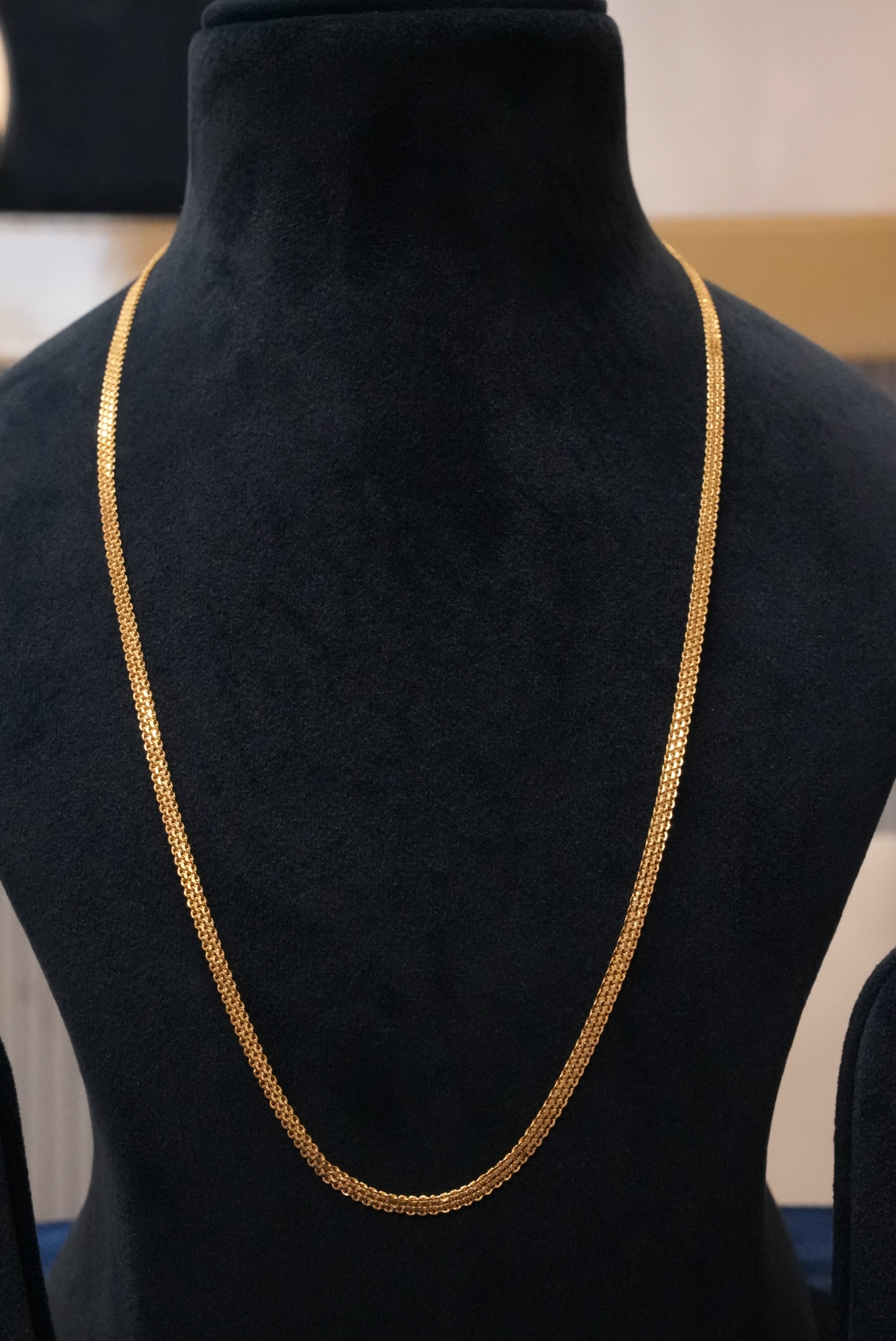 Velvet Gold, Chains, Gold Patra demi-fine jewellery, Size 22 inches, SKU CH_L_11 image 0