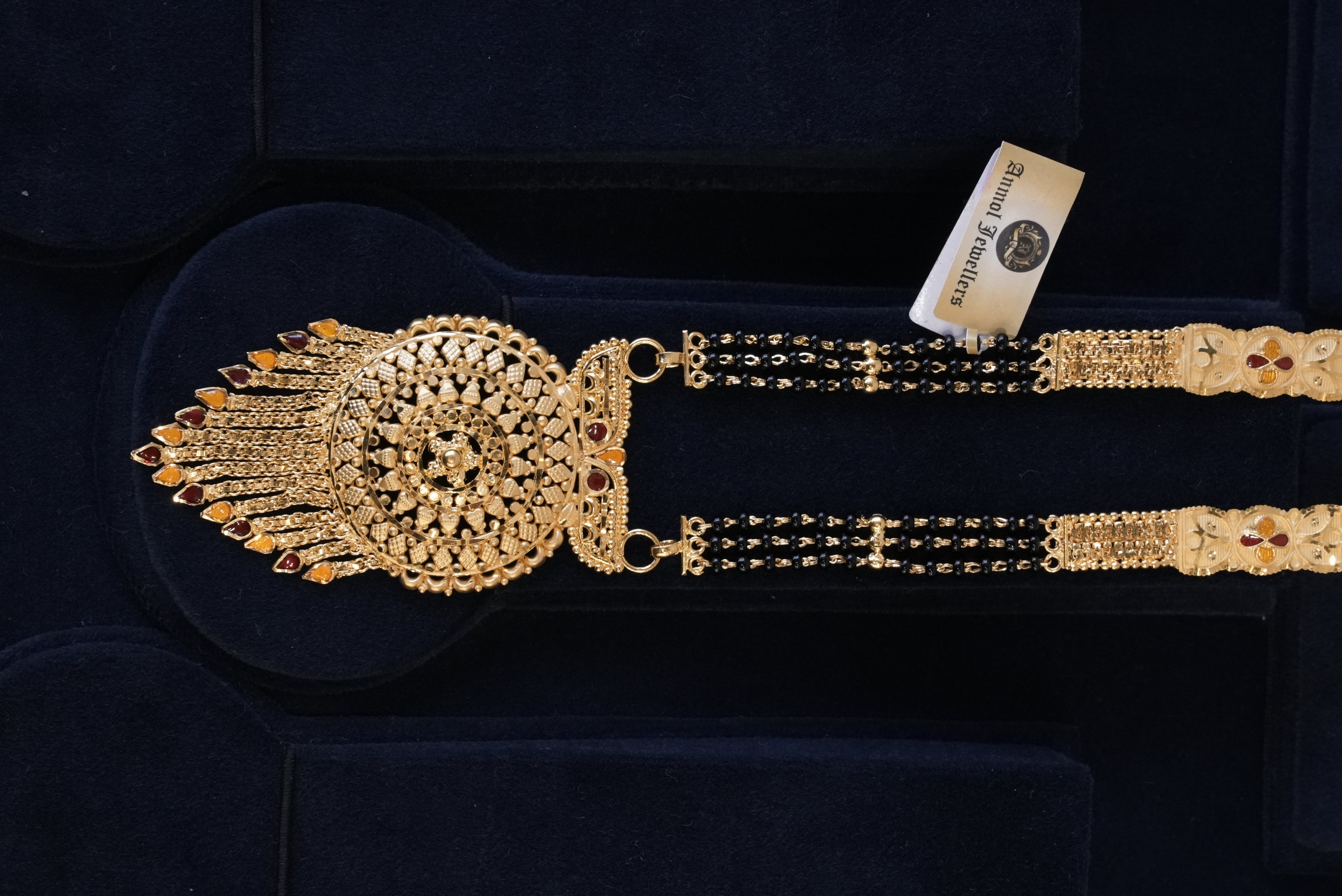Rajnandini, Mangalsutra, Gold Patra demi-fine jewellery, SKU M_HT_2 image 2