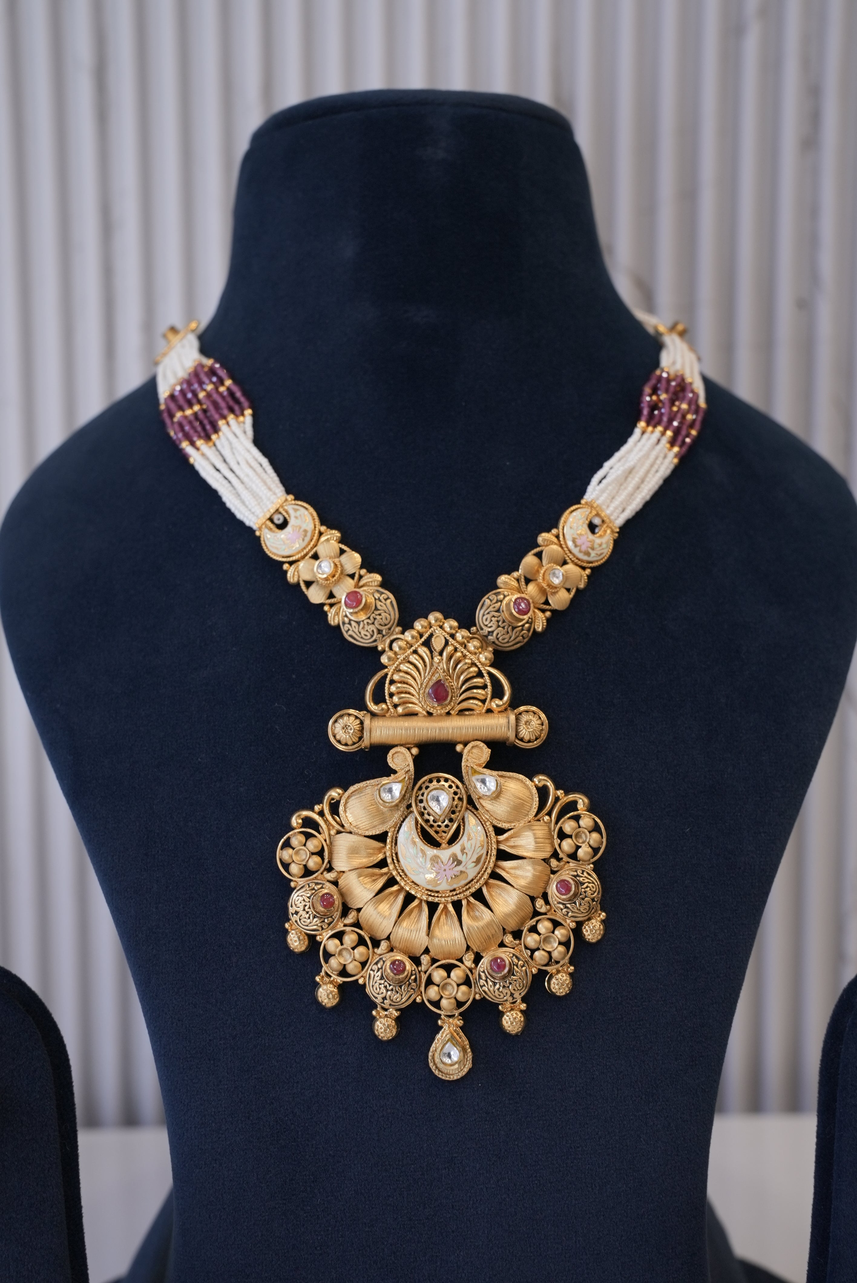Heritage Glow, Necklace, Gold Patra demi-fine jewellery, SKU N_AS_1 image 1