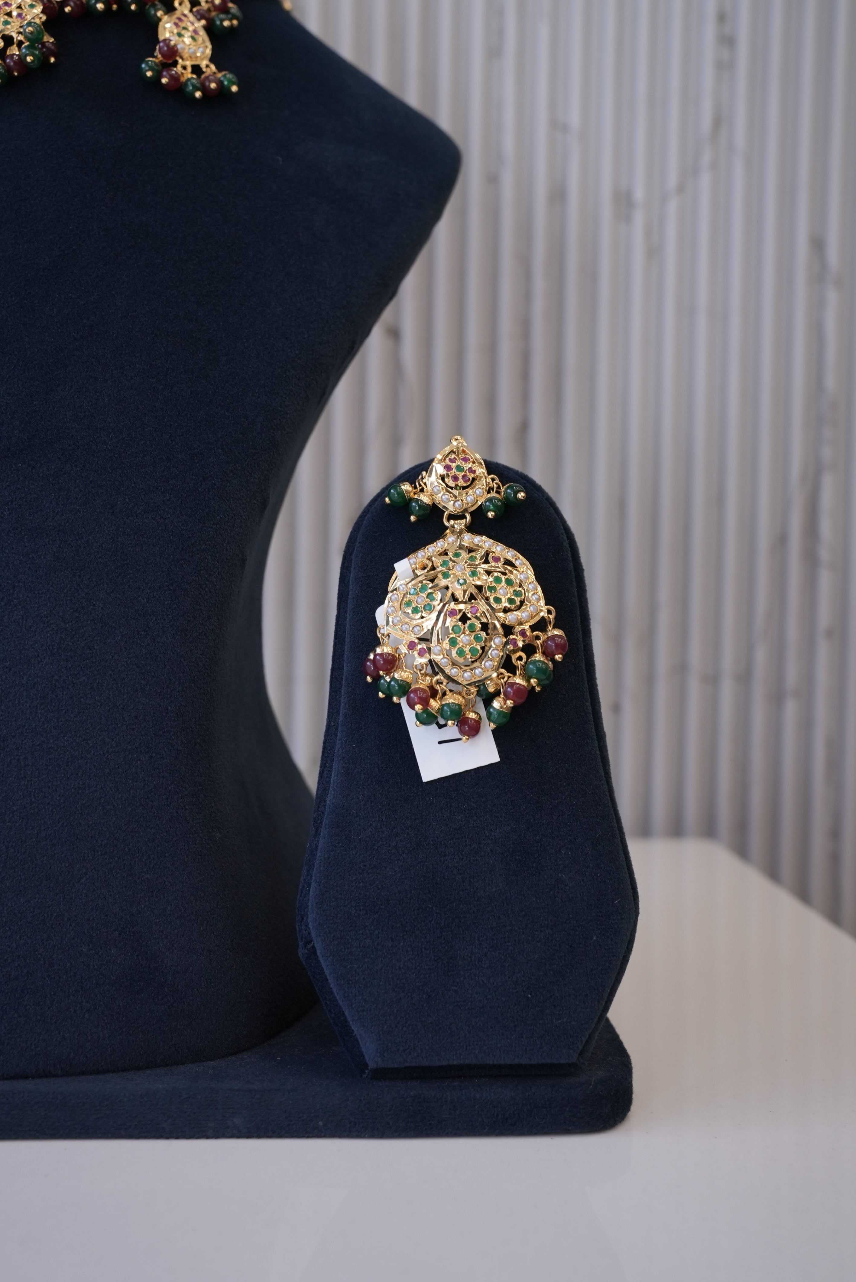 Noor-e-Nazakat, Necklace, Gold Patra demi-fine jewellery, SKU N_JS_3 image 3