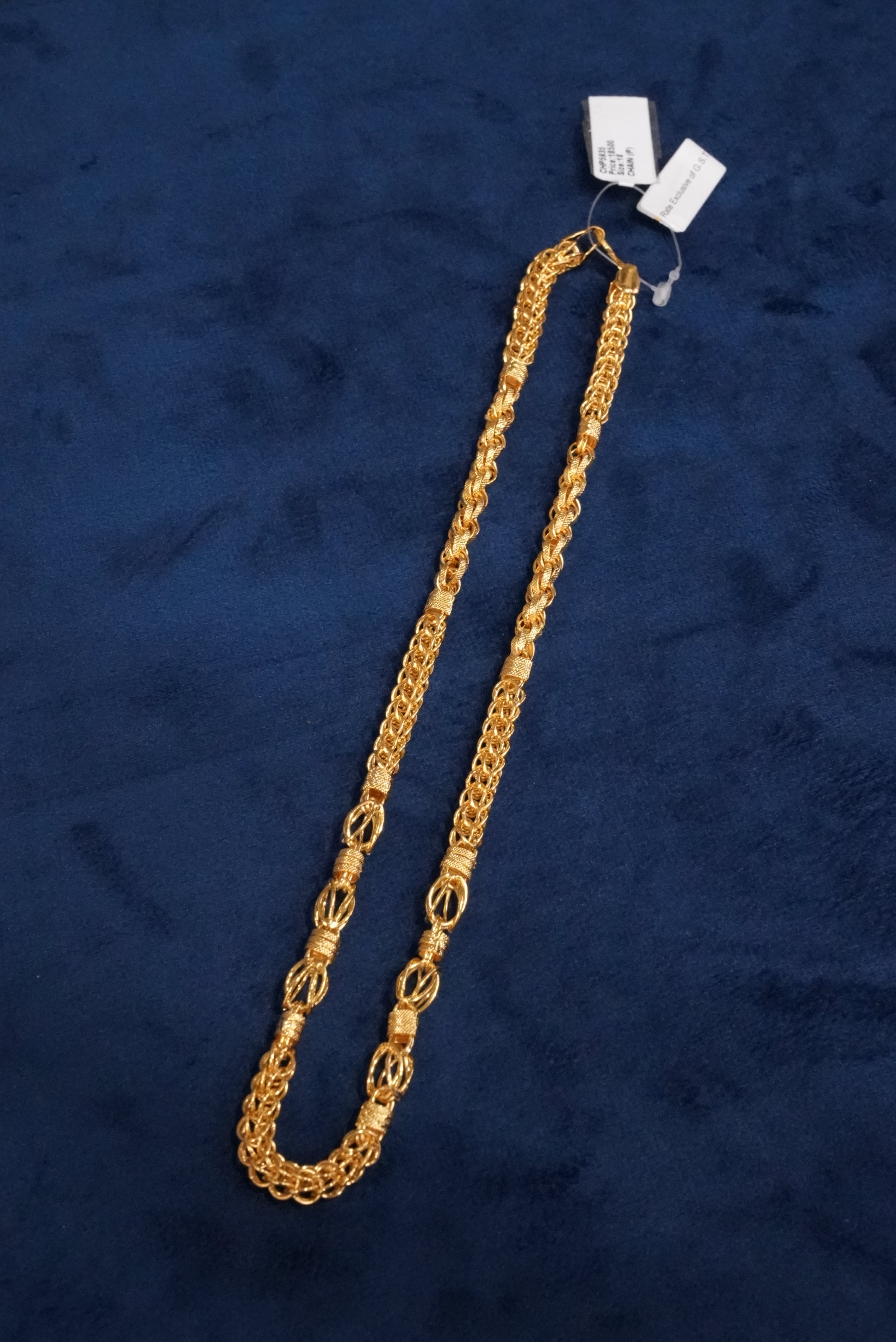 Soul Bond, Chains, Gold Patra demi-fine jewellery, Size 18 inches, SKU CH_G_8 image 1