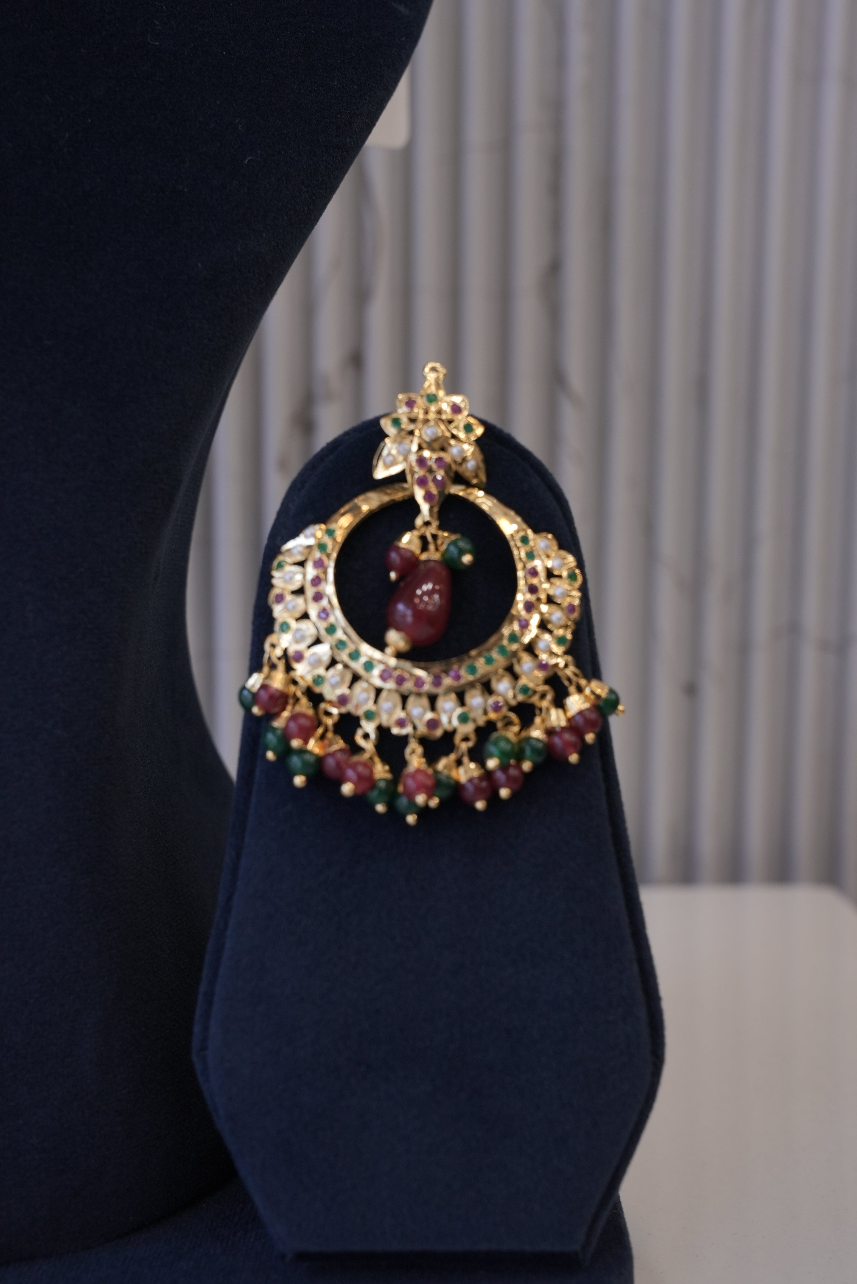 Gulmohar Glow, Necklace, Gold Patra demi-fine jewellery, SKU N_JS_6 image 3