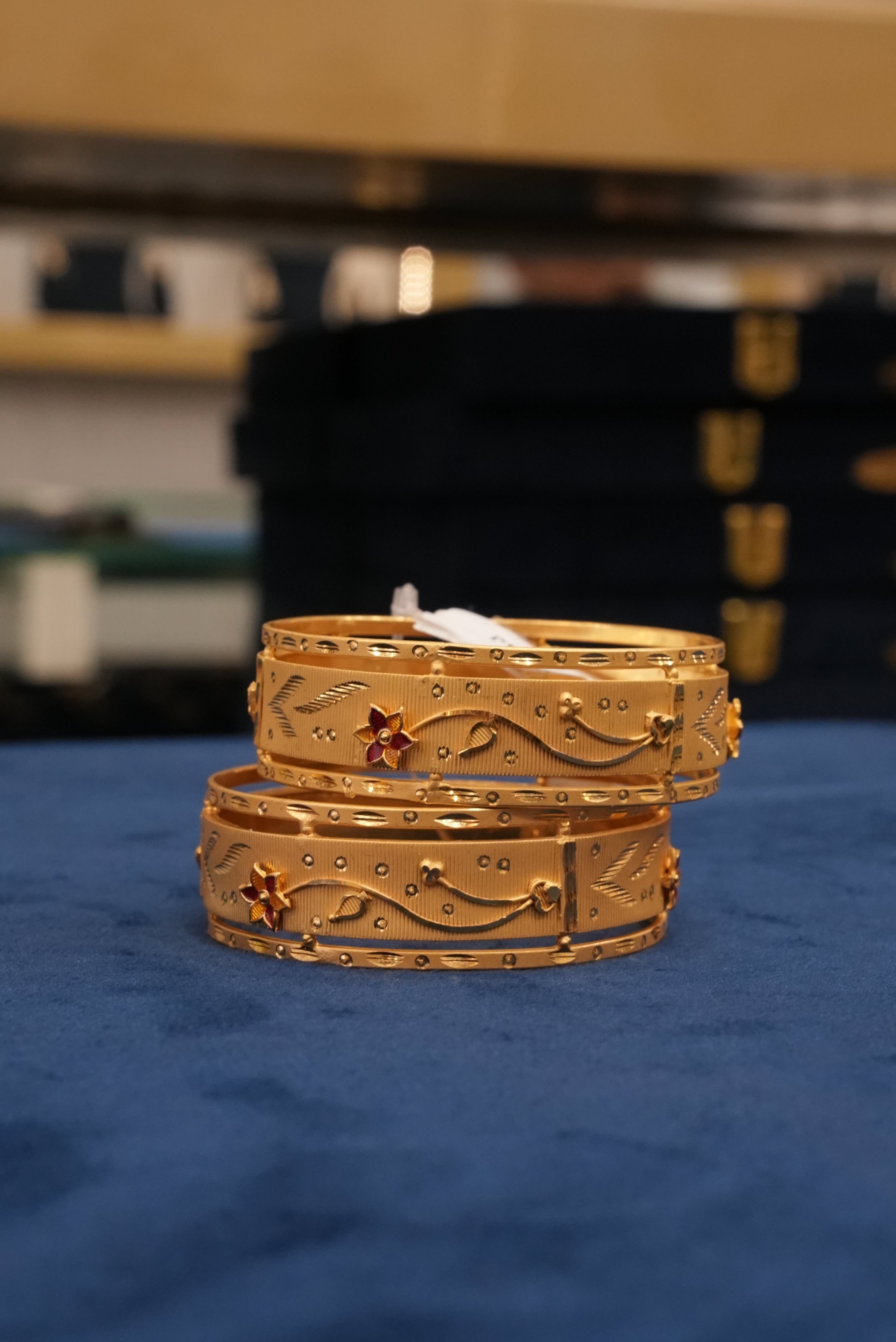 Nirbhaya, Bangles & Kadas, Gold Patra demi-fine jewellery, Size 2.6, SKU BK_L_38 image 1