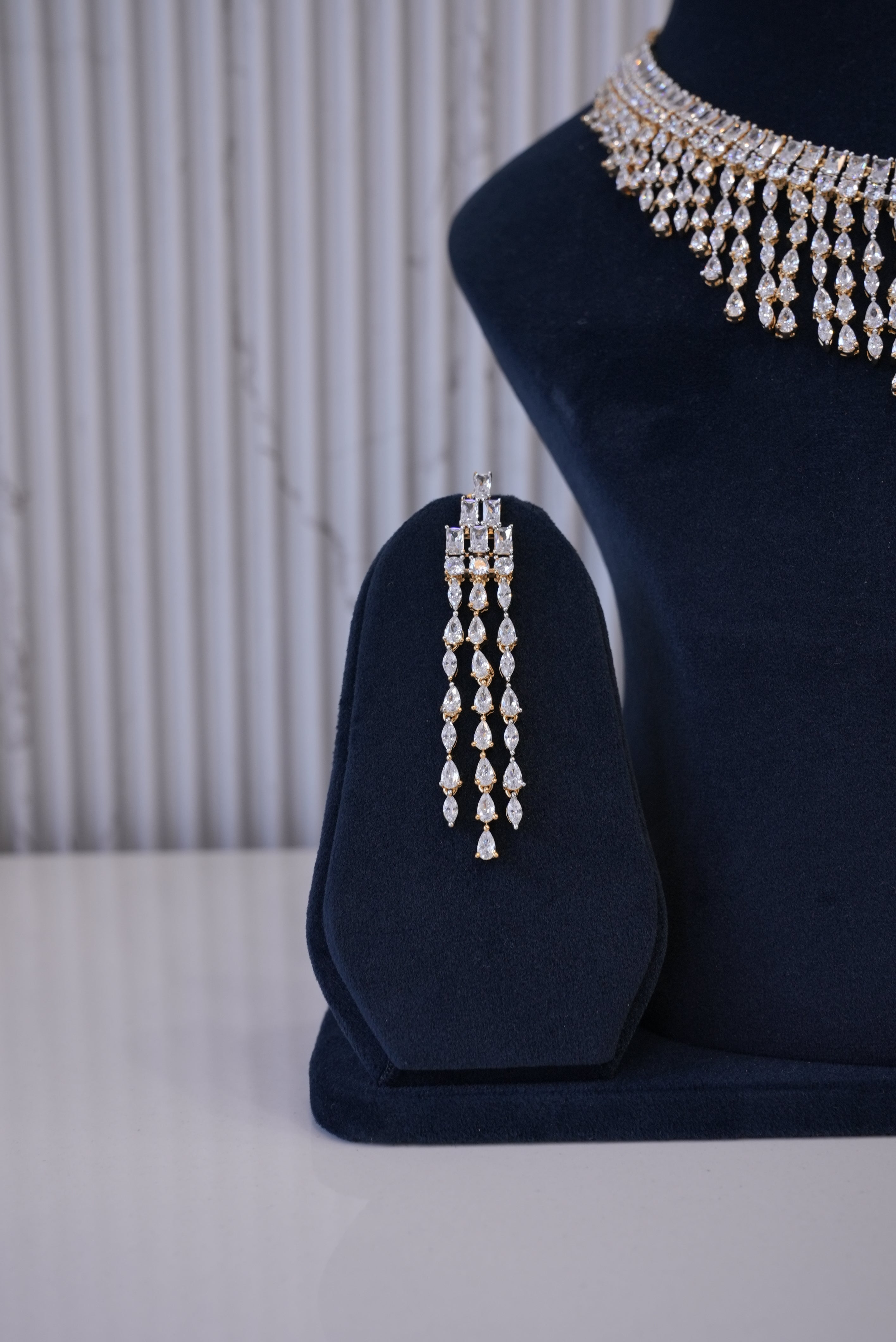 Elegant Edge, Necklace, Gold Patra demi-fine jewellery, SKU N_D_17 image 2