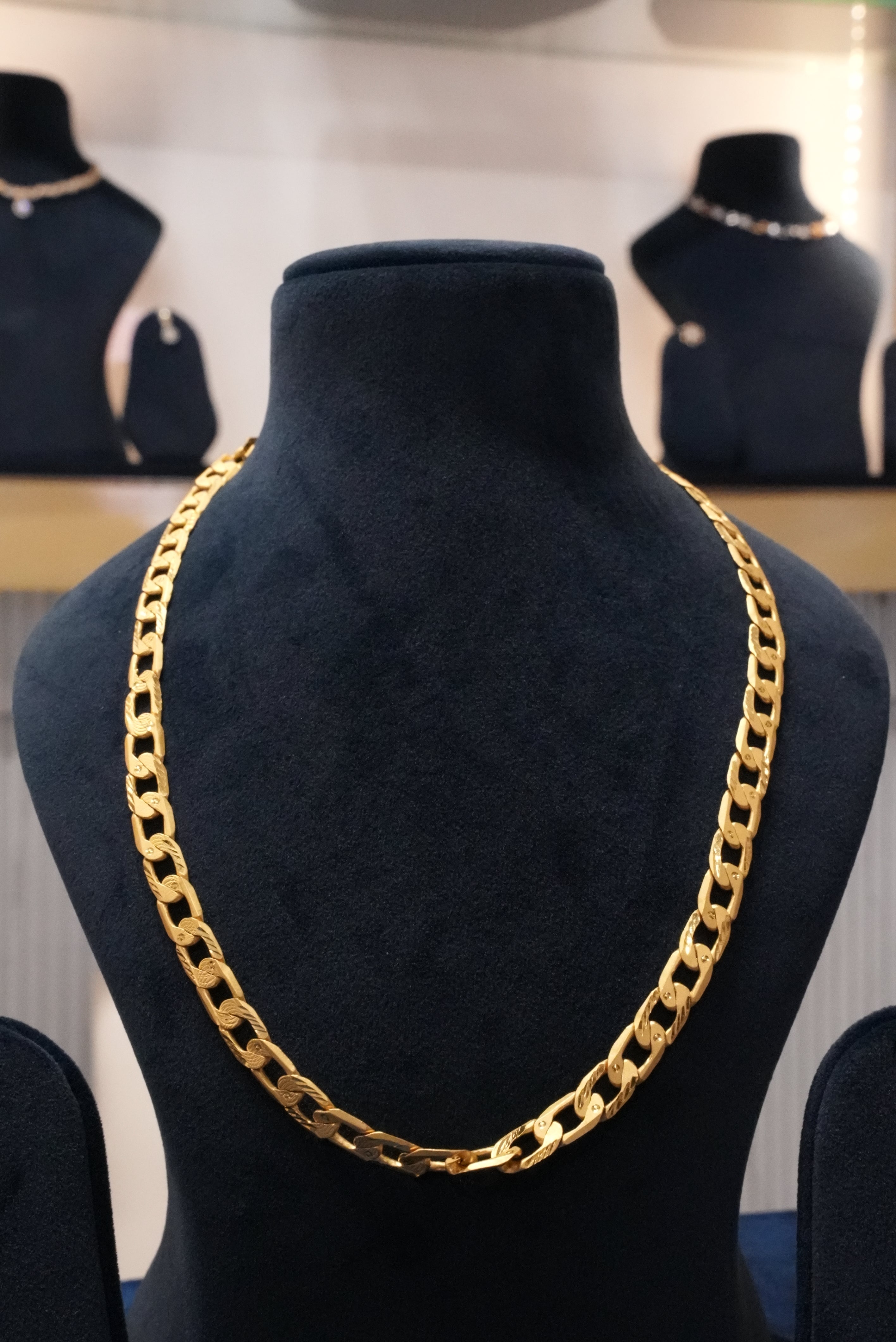 Pure Glow, Chains, Gold Patra demi-fine jewellery, Size 22 inches, SKU CH_G_13 image 0