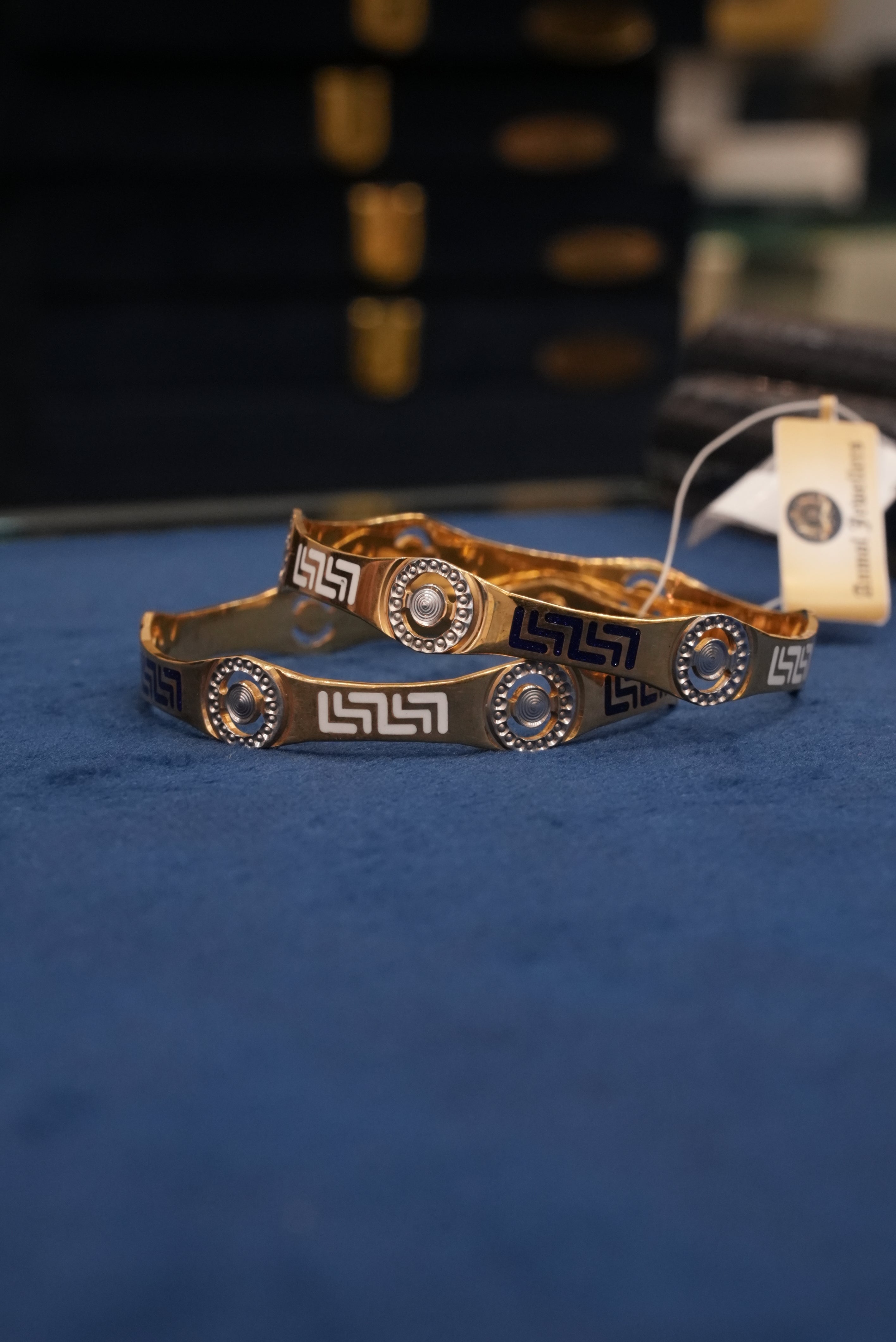 Poised Lumina, Bangles & Kadas, Gold Patra demi-fine jewellery, Size 2.4, SKU BK_L_84 image 1