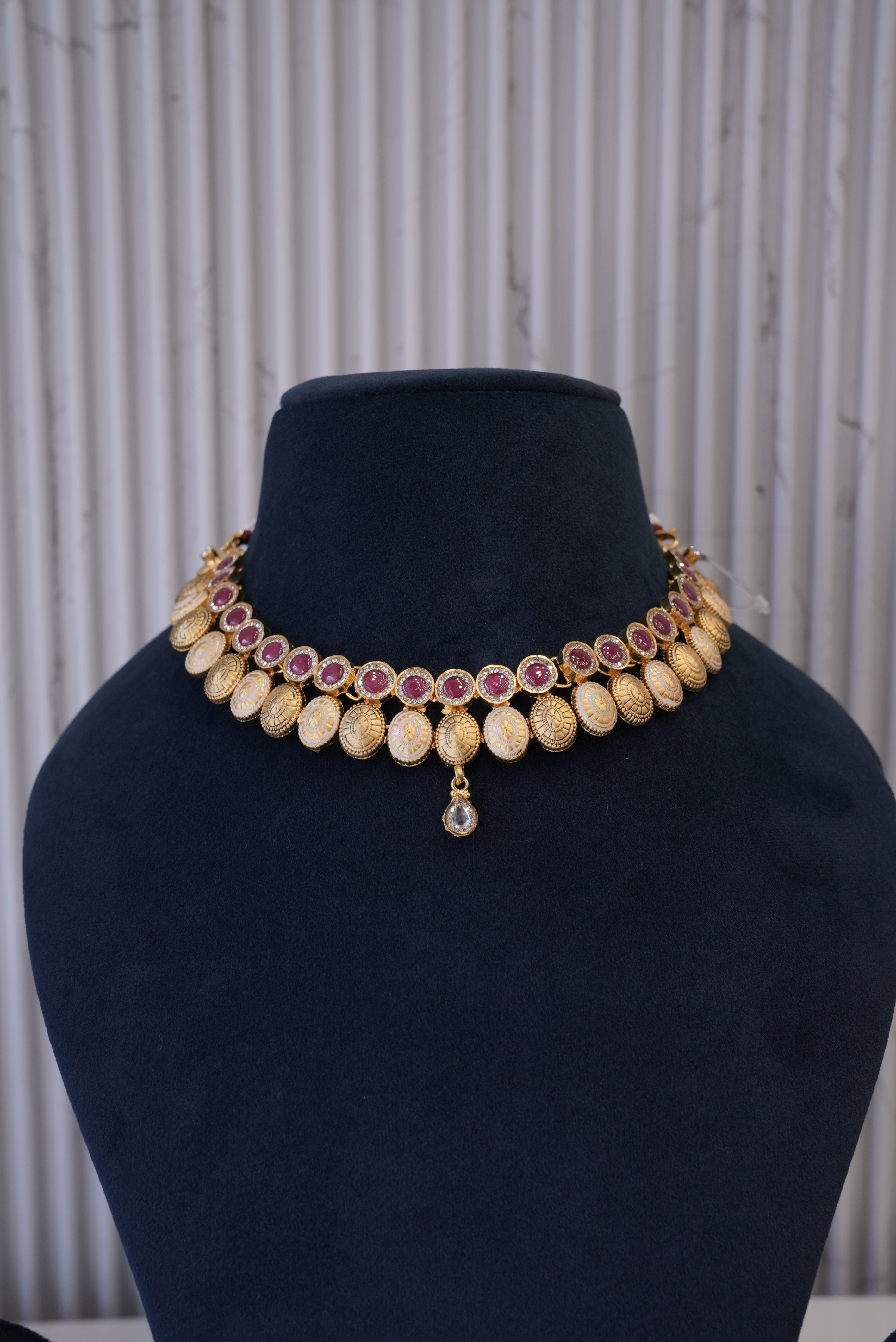Vintage Vistara, Necklace, Gold Patra demi-fine jewellery, SKU N_AS_3 image 1