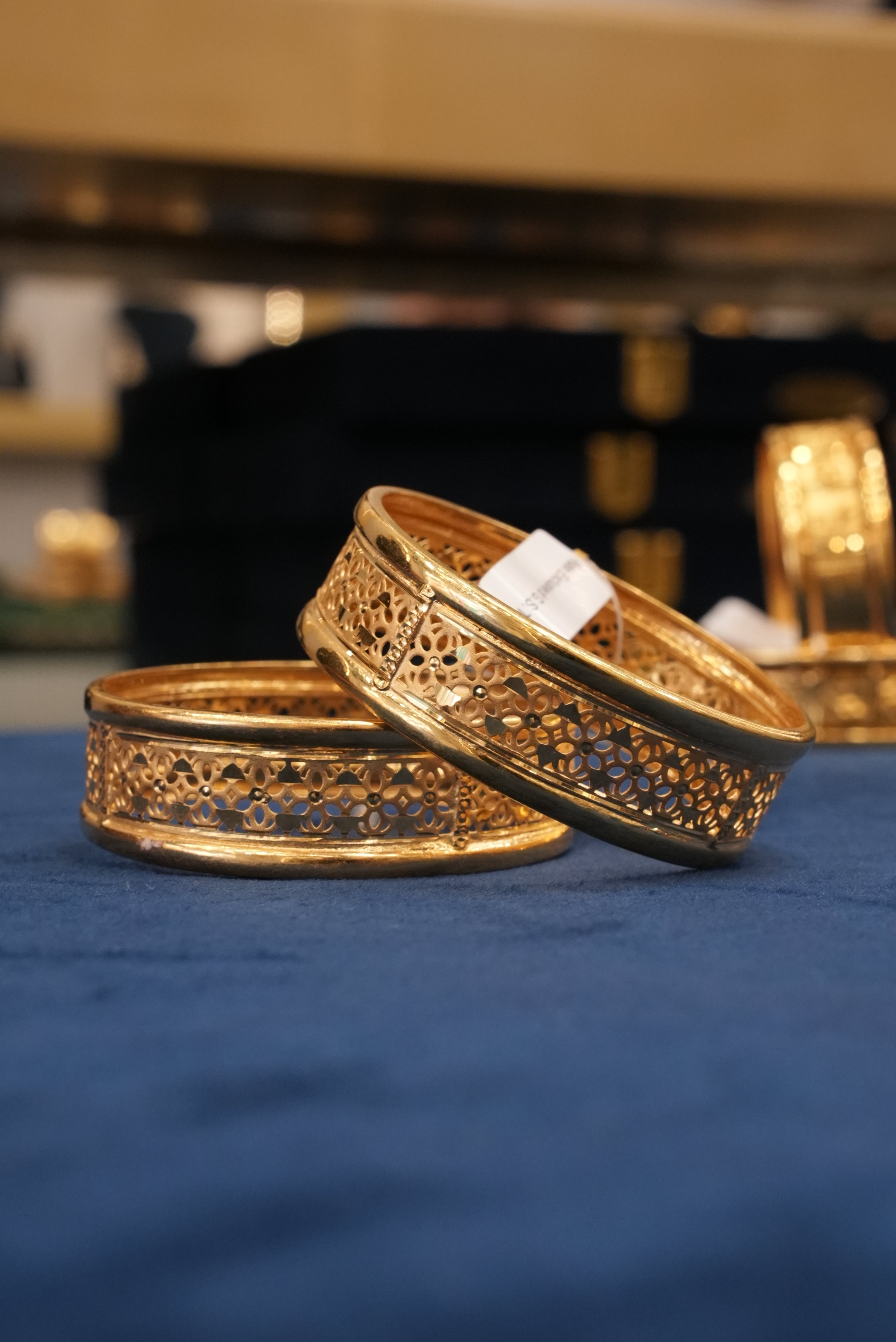 Goldform, Bangles & Kadas, Gold Patra demi-fine jewellery, Size 2.4, SKU BK_L_20 image 1