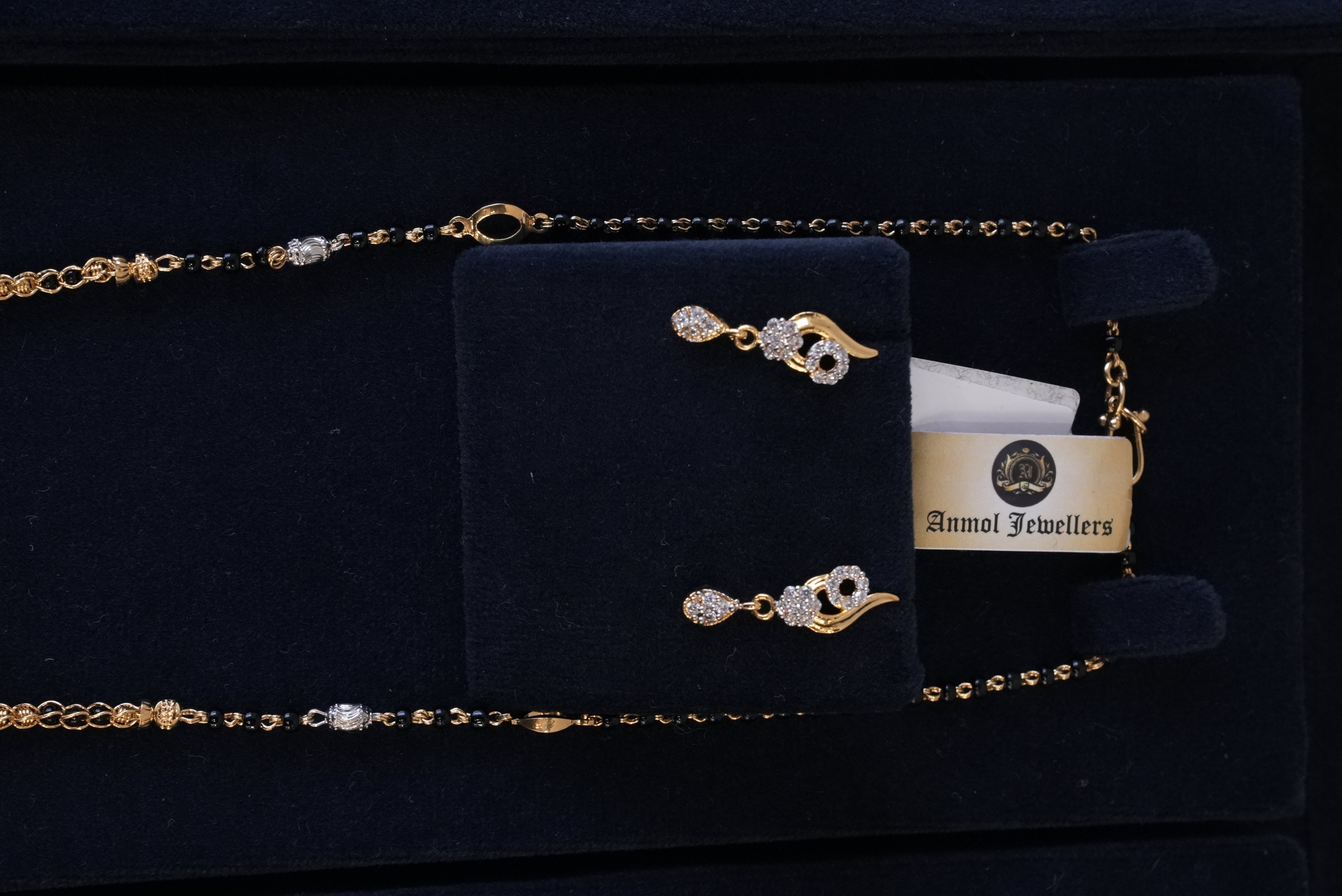 Aarohi, Mangalsutra, Gold Patra demi-fine jewellery, SKU M_SD_1 image 2