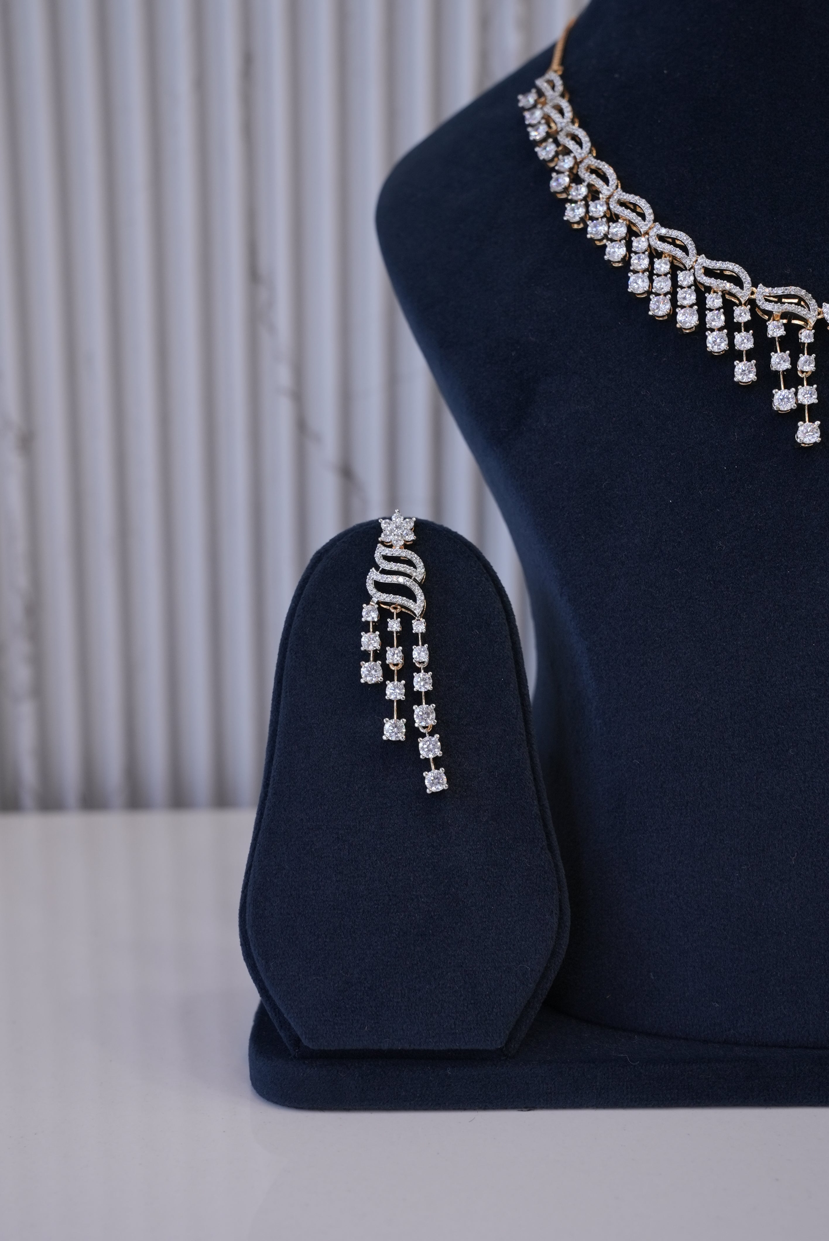 Modern Grace, Necklace, Gold Patra demi-fine jewellery, SKU N_D_8 image 2