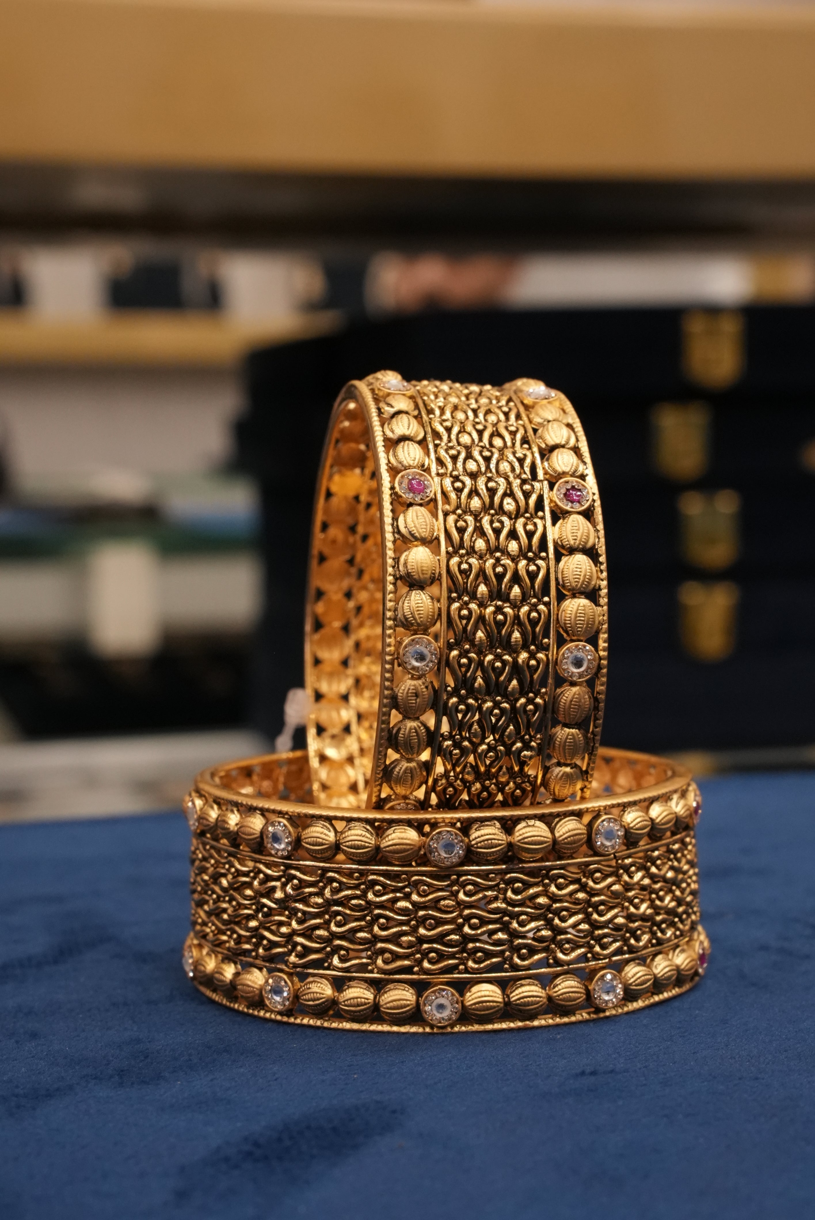 Anmol Crown, Bangles & Kadas, Gold Patra demi-fine jewellery, Size 2.12, SKU BK_L_63 image 0
