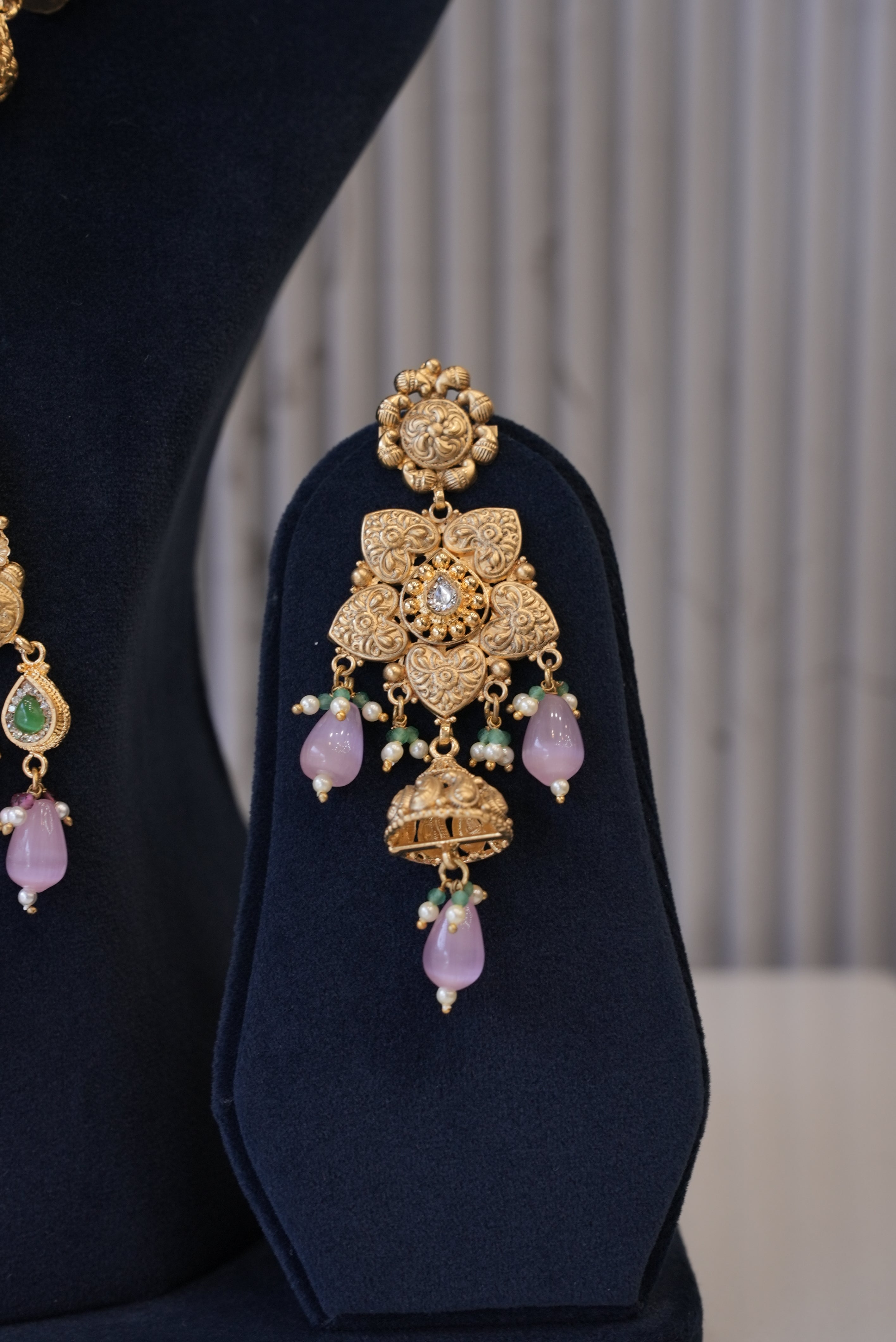 Shahi Adaa, Necklace, Gold Patra demi-fine jewellery, SKU N_BS_3 image 3