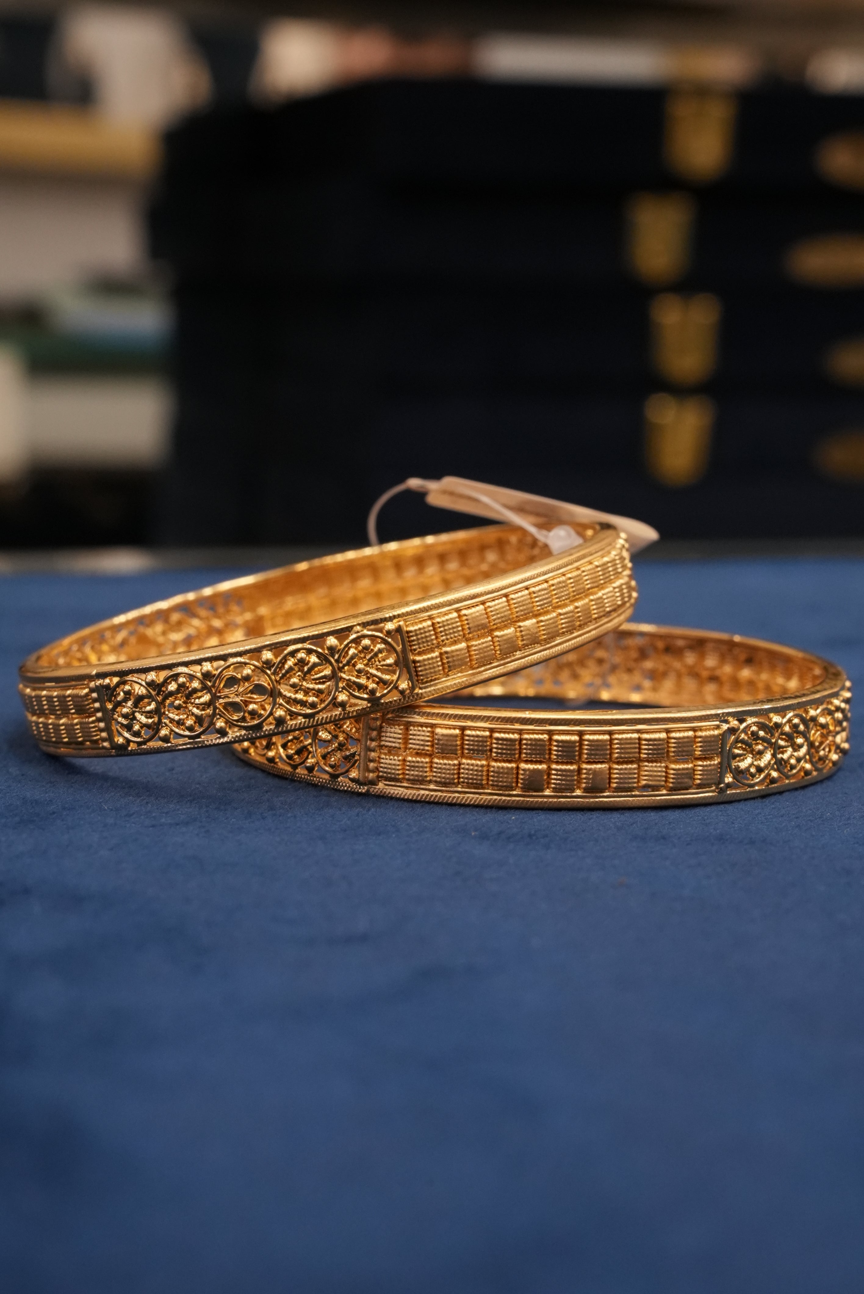 Modernika, Bangles & Kadas, Gold Patra demi-fine jewellery, Size 2.10, SKU BK_L_56 image 0